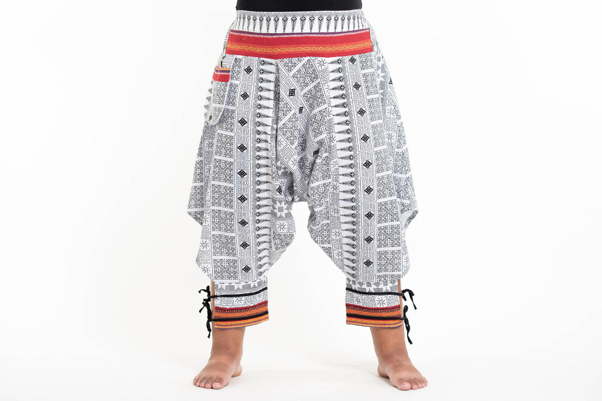 Plus Size Traditional Prints Thai Hill Tribe Fabric Men's