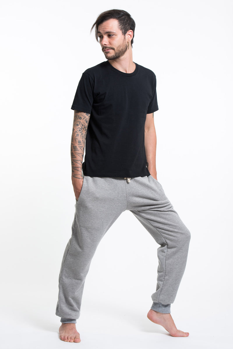 Men's Terry Pants with Aztec Pockets in Gray (Size S - XL
