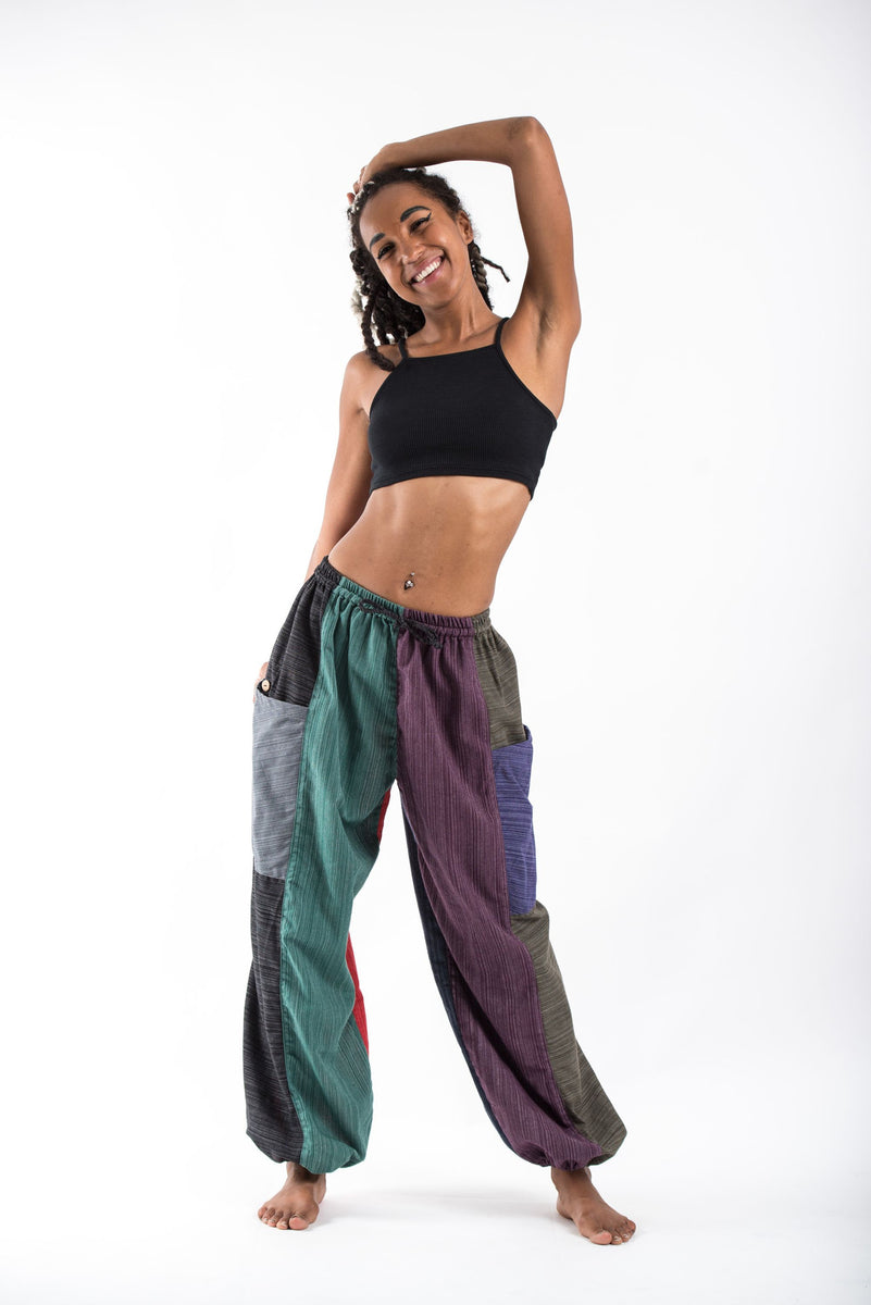 Patchwork pants hotsell