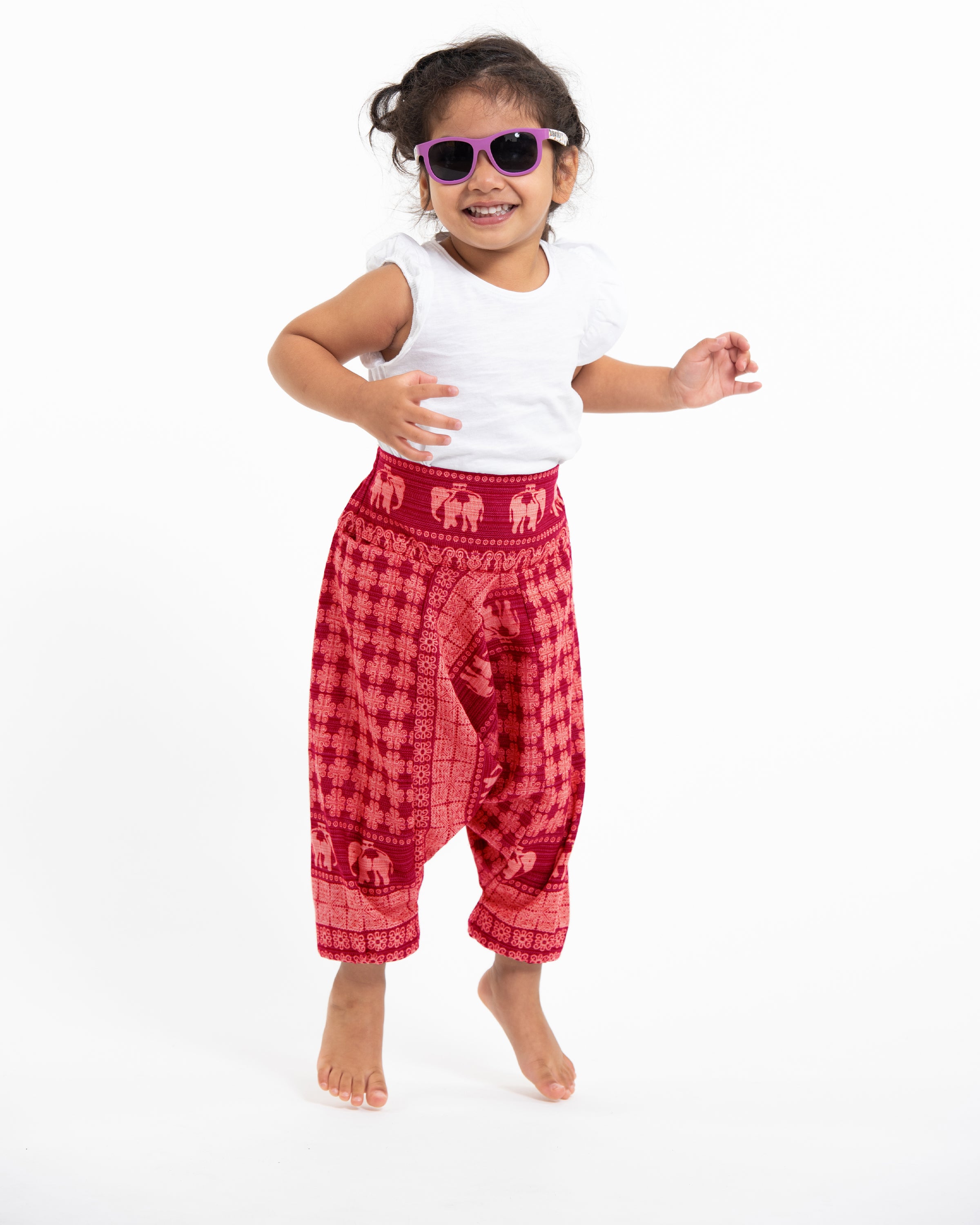 Pack of 3 - Kids Unisex Mixed Cut Harem Pants 04