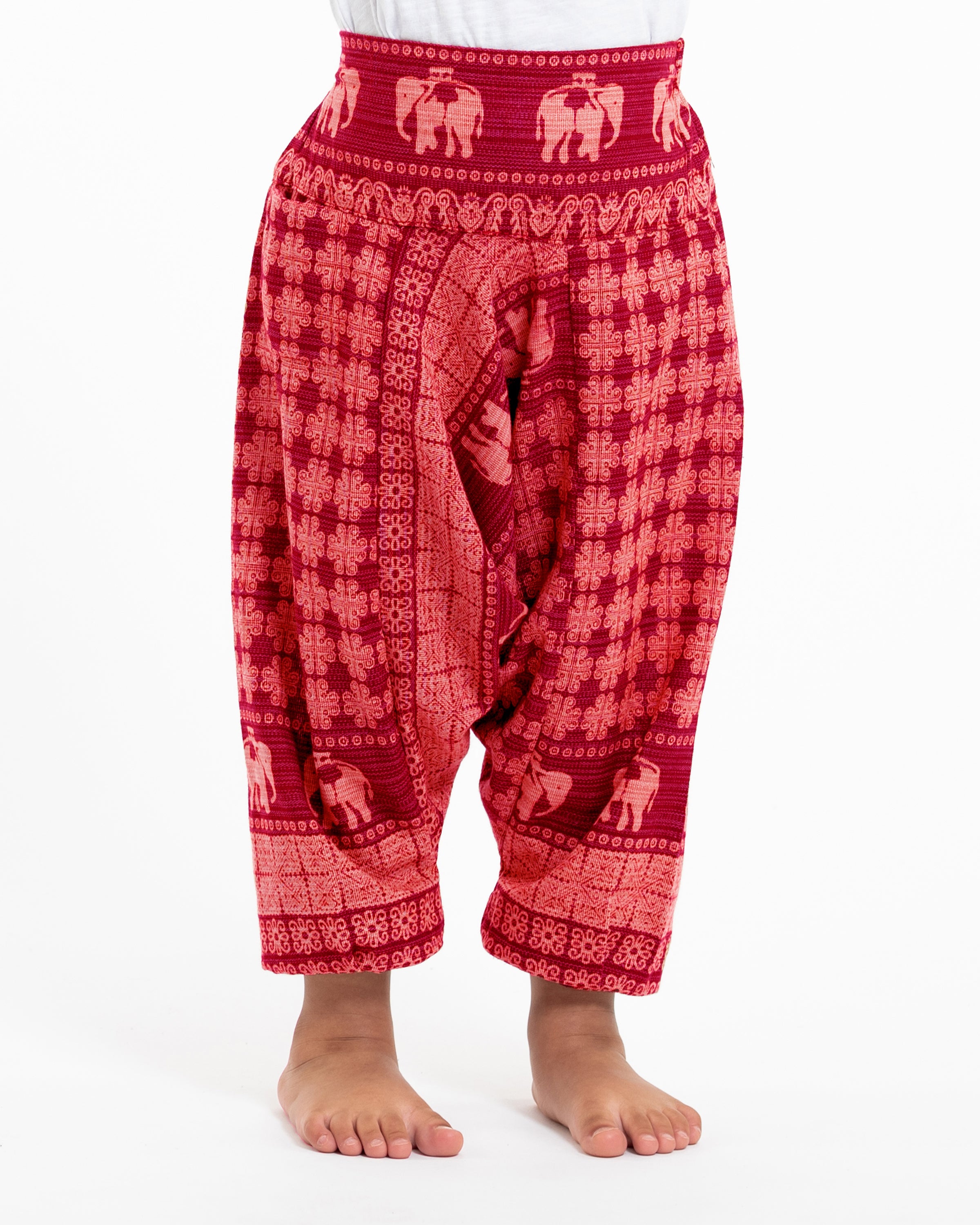 Pack of 3 - Kids Unisex Mixed Cut Harem Pants 04