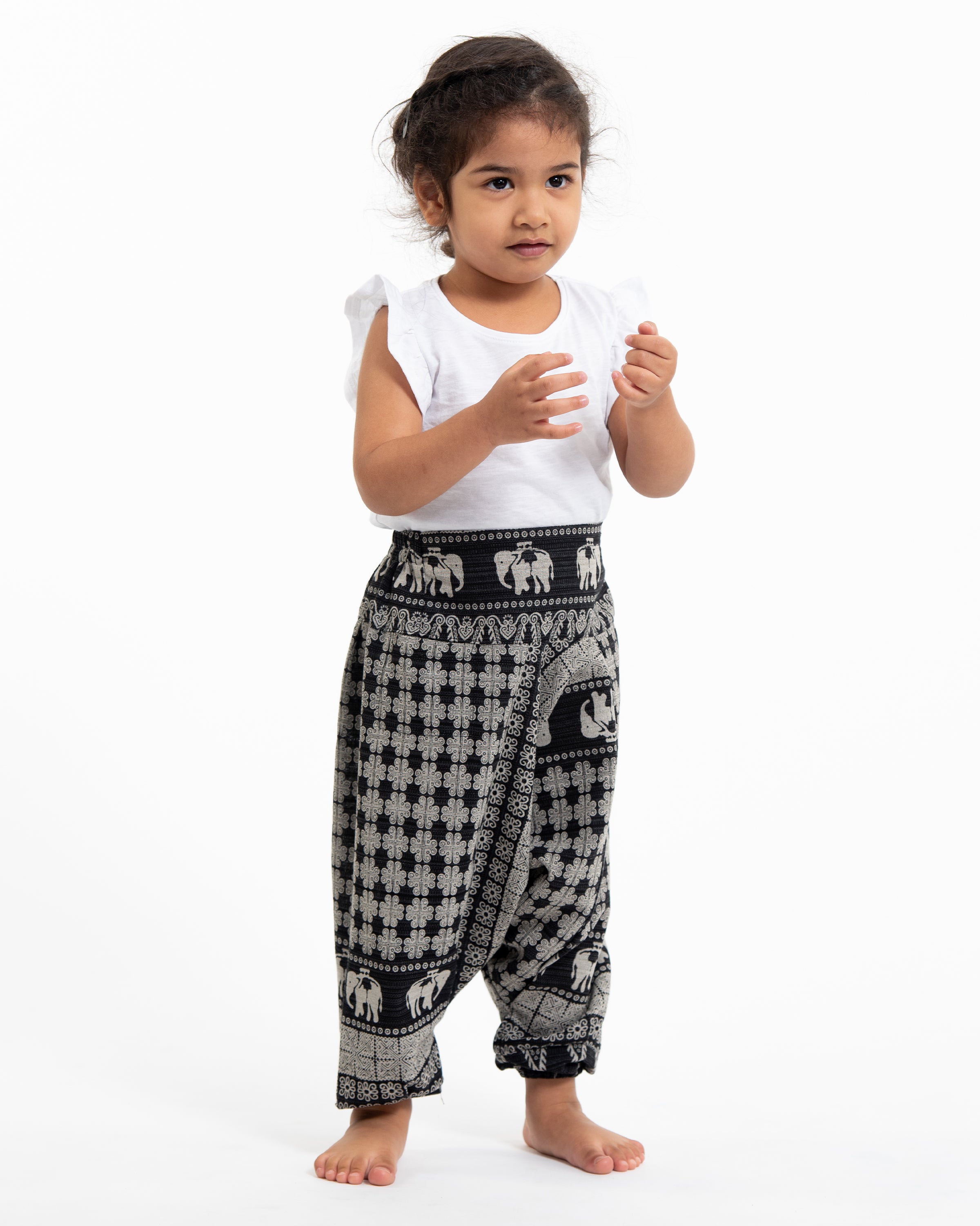 Pack of 3 - Kids Unisex Mixed Cut Harem Pants 05