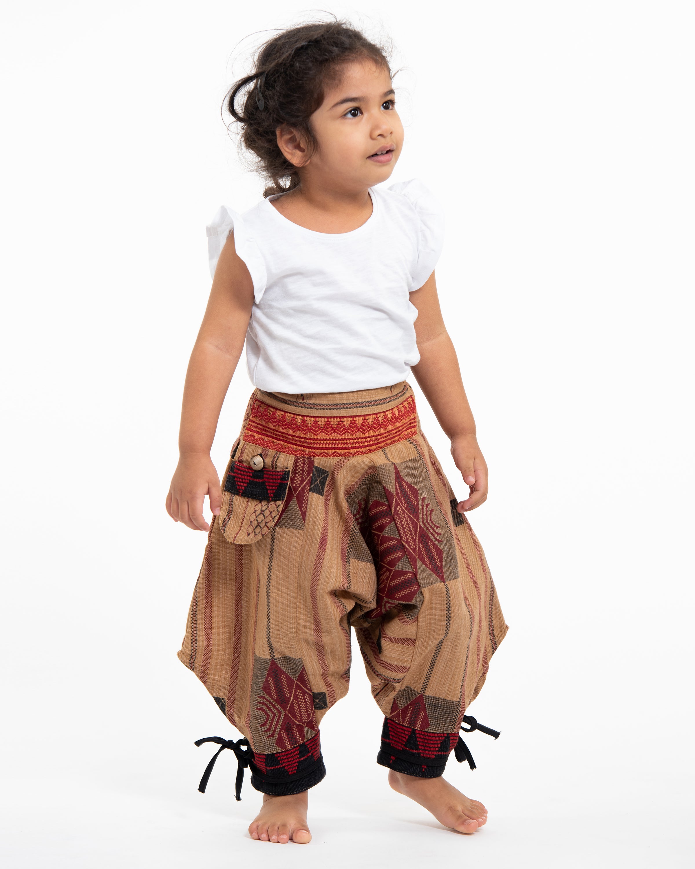 Pack of 3 - Kids Unisex Mixed Cut Harem Pants 05