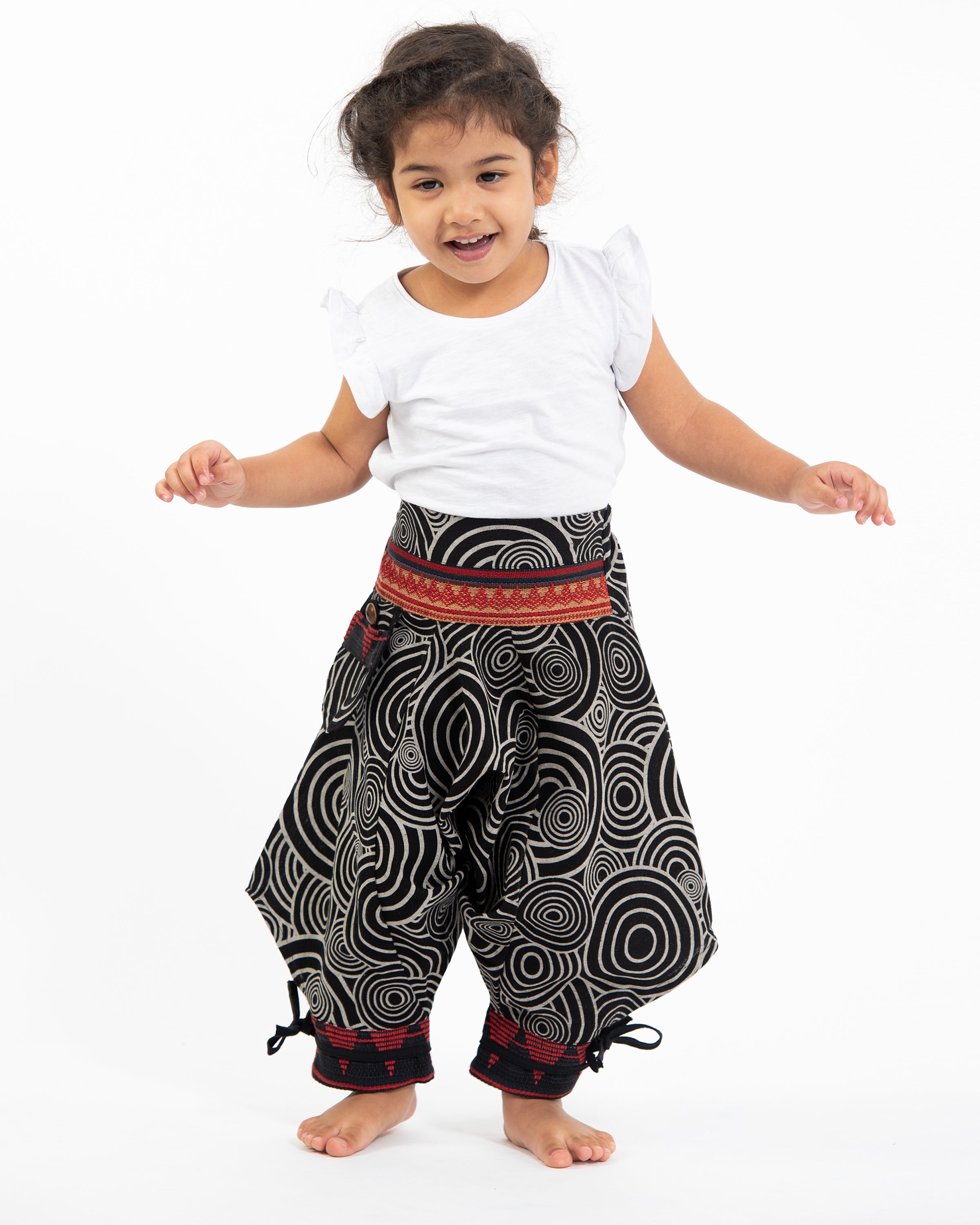 Pack of 3 - Kids Unisex Mixed Cut Harem Pants 06