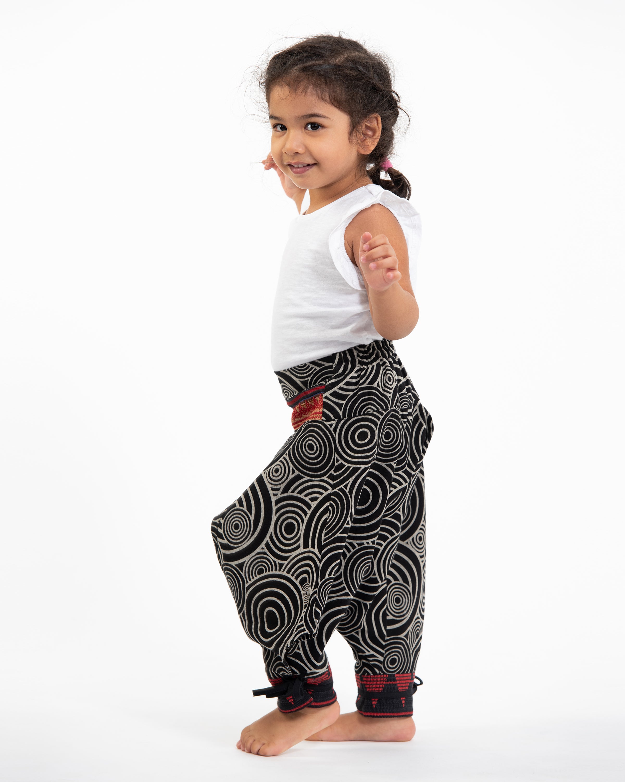 Pack of 3 - Kids Unisex Mixed Cut Harem Pants 06