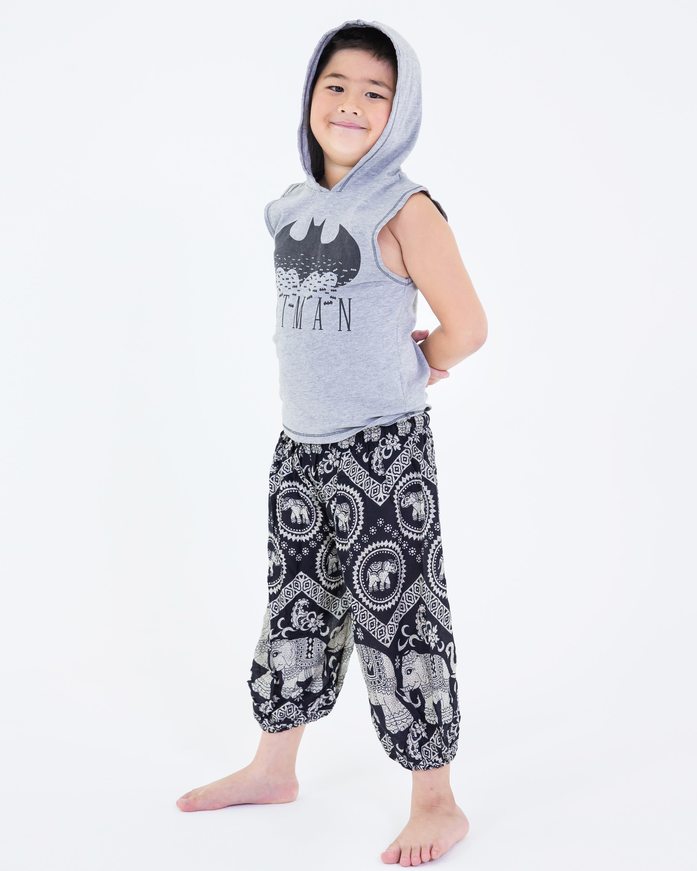 Pack of 3 - Kids Unisex High Cut Harem Pants 01