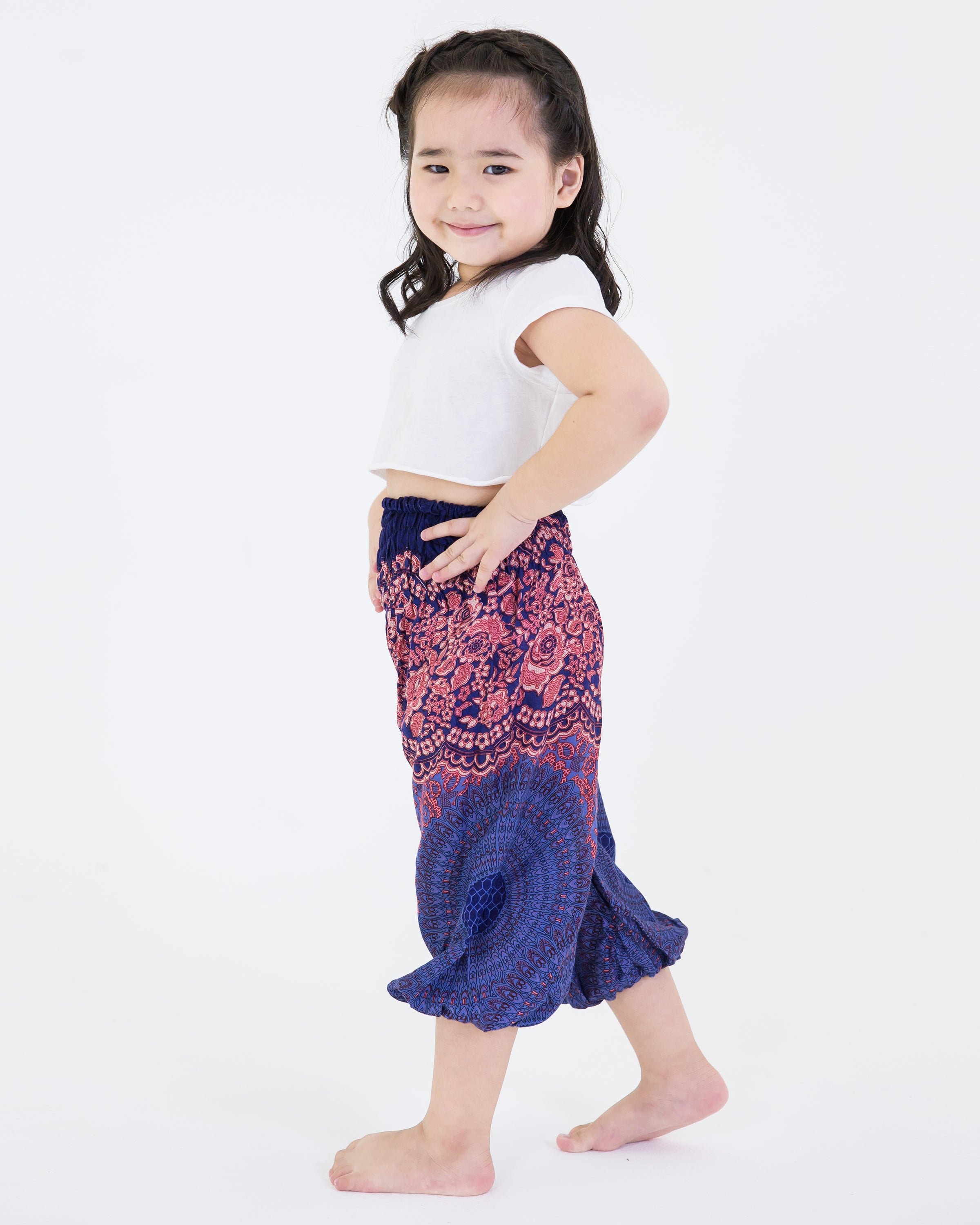Pack of 3 - Kids Unisex High Cut Harem Pants 01