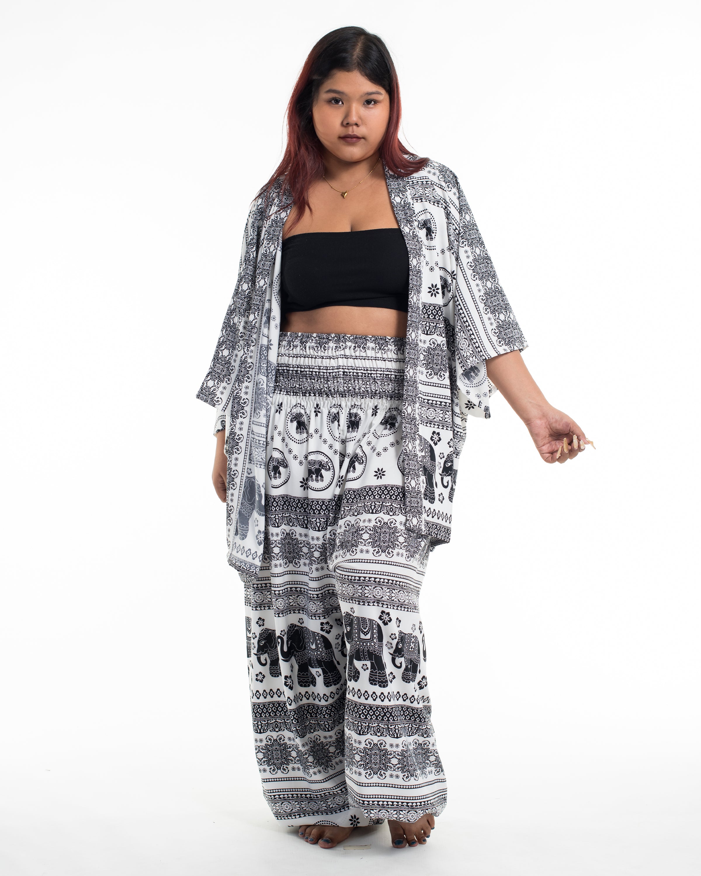 Unisex Parade Elephant Lounge Set in White