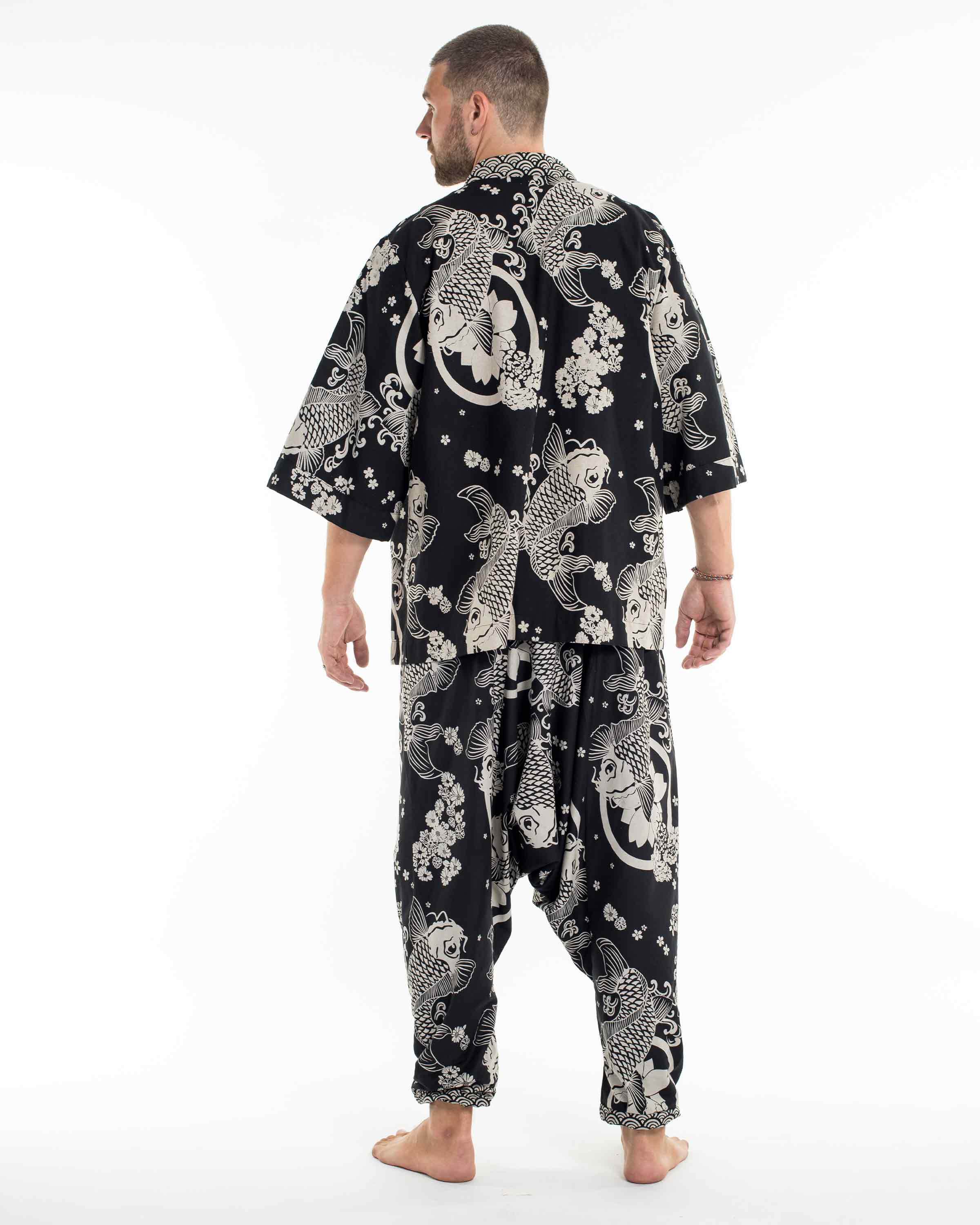 Unisex Koi Fish Cotton Lounge Set