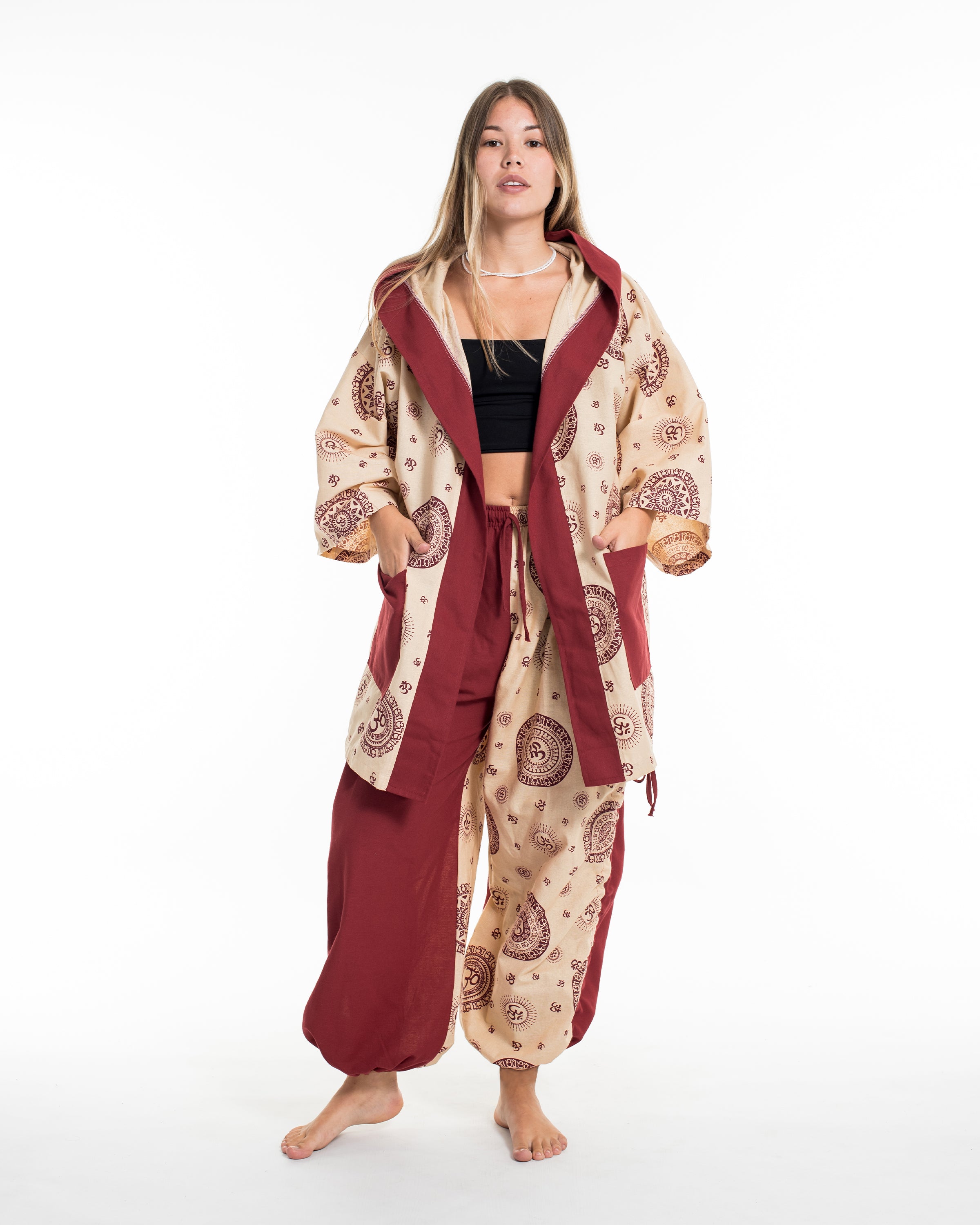 Unisex Om Two-Tone Lounge Set