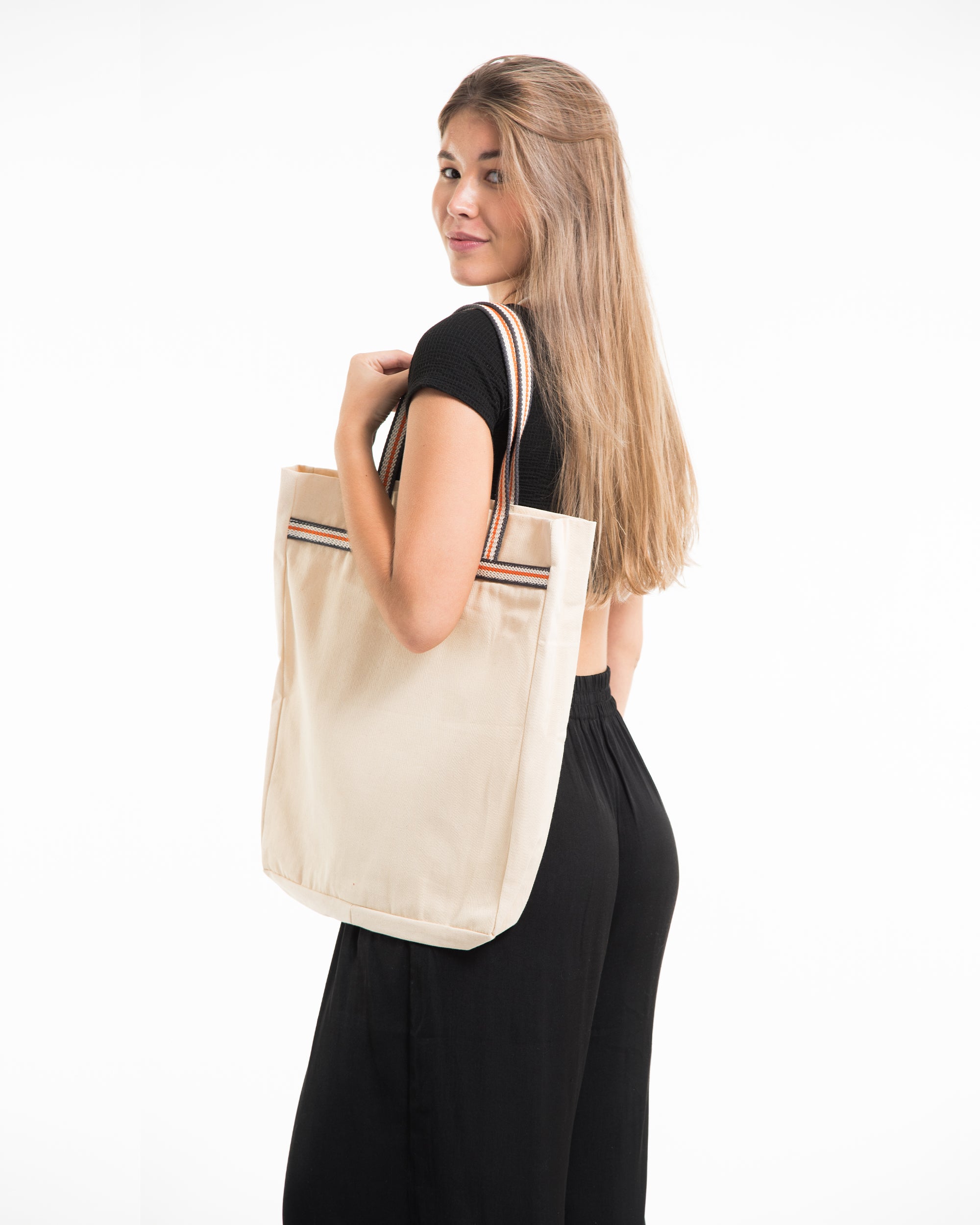 Mushrooms Canvas Everyday Tote Bag in Natural