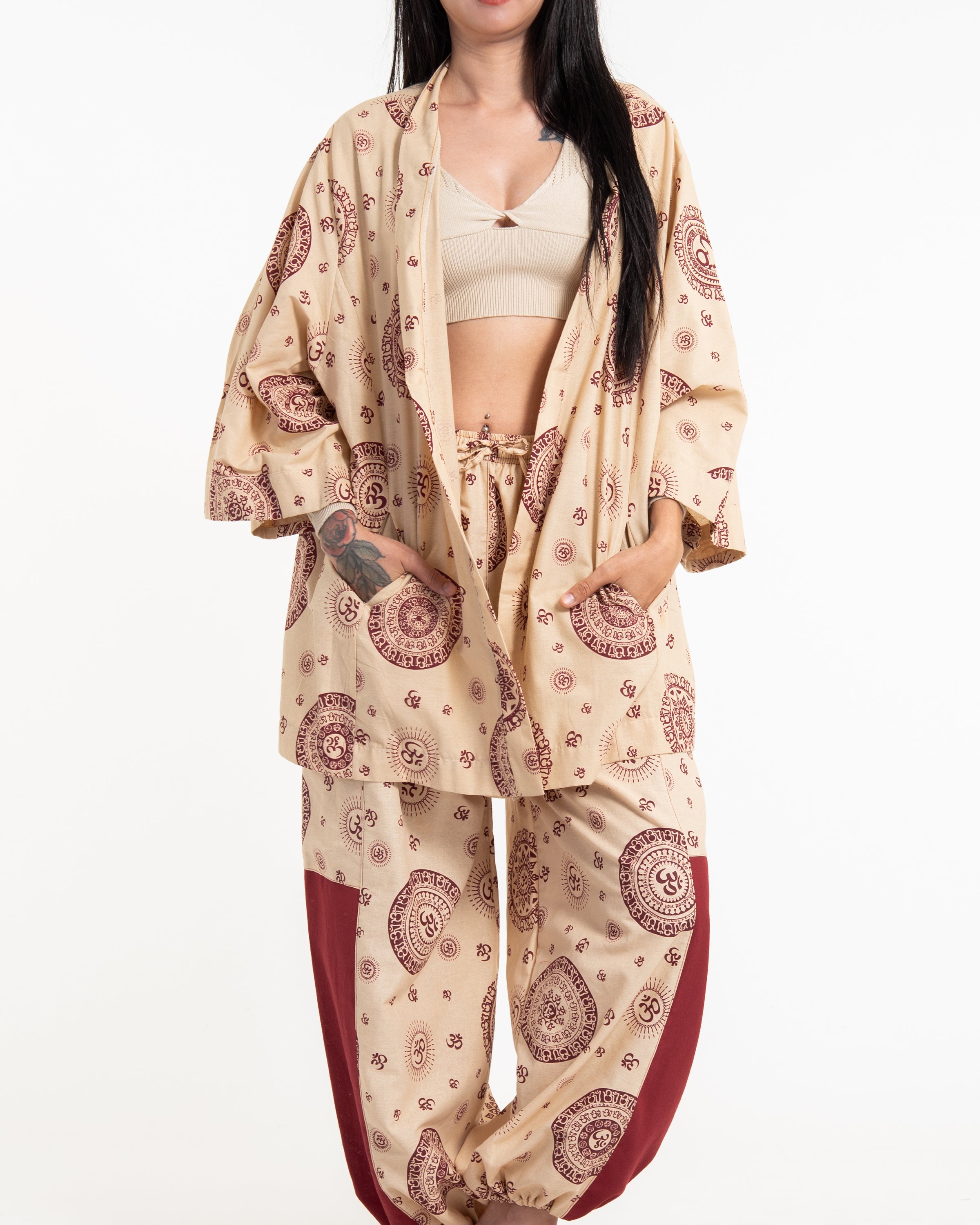 Unisex Om Two-Tone Lounge Set