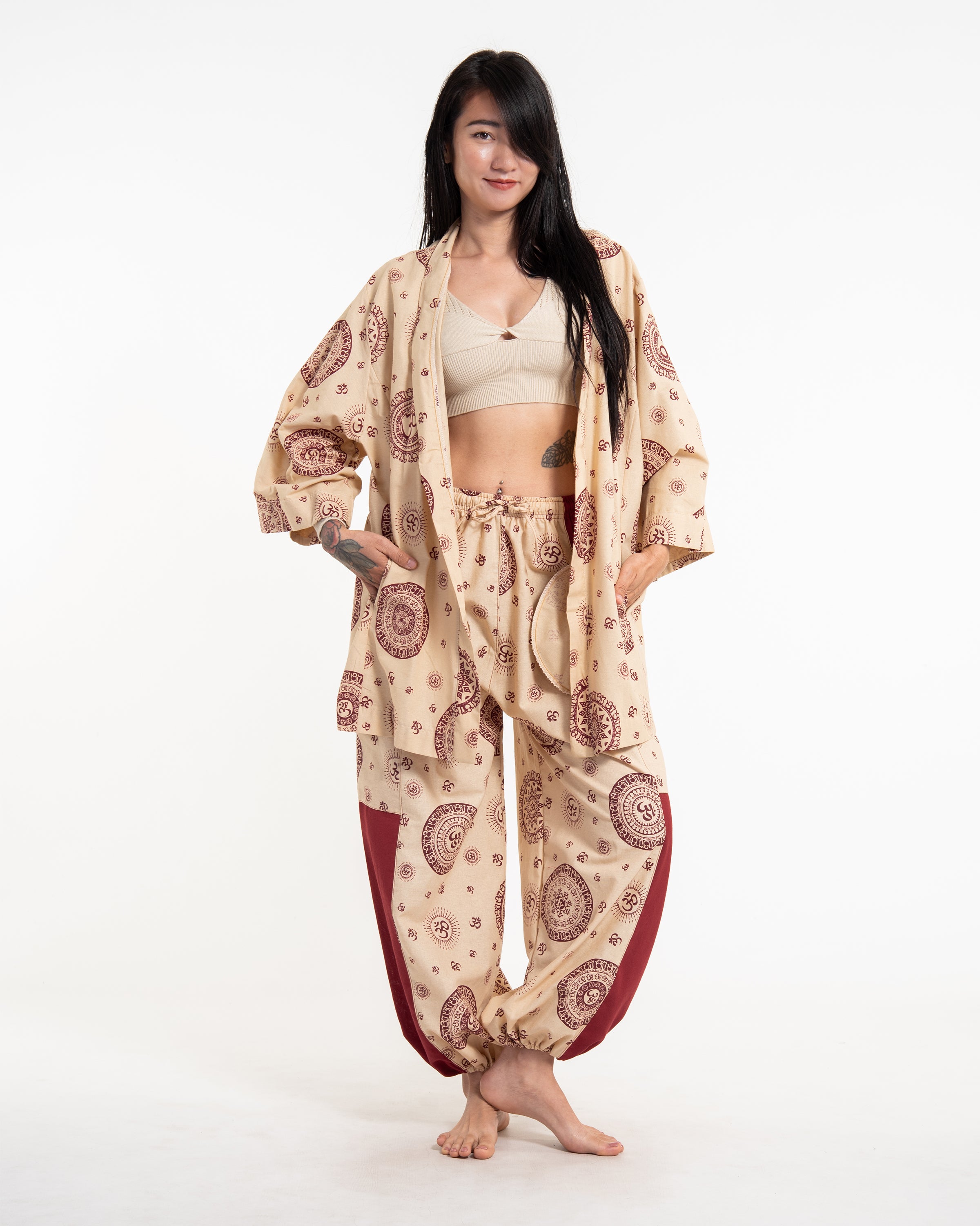 Unisex Om Two-Tone Lounge Set