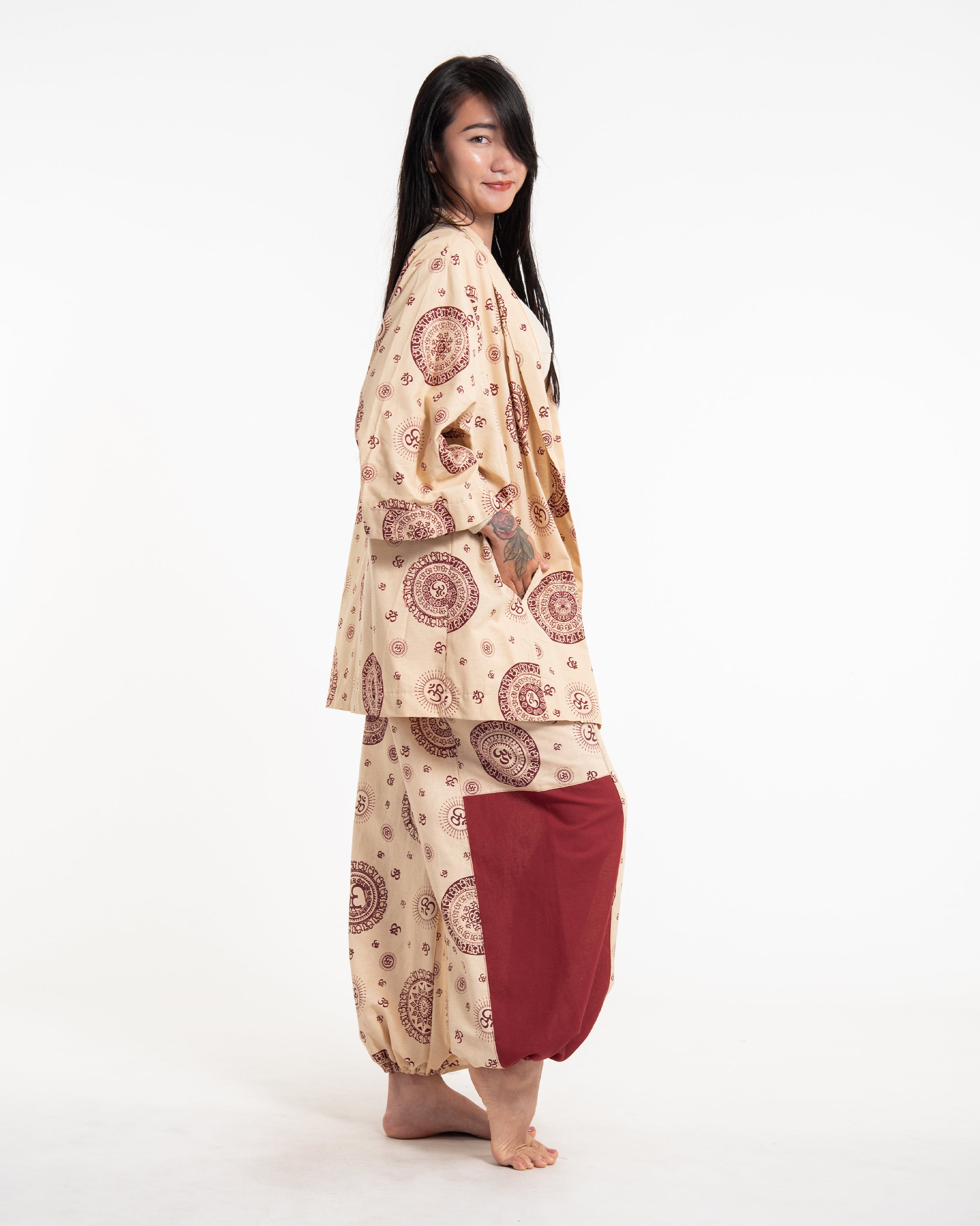 Unisex Om Two-Tone Lounge Set