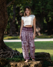 Tribal Prints Women's Harem Pants in Red