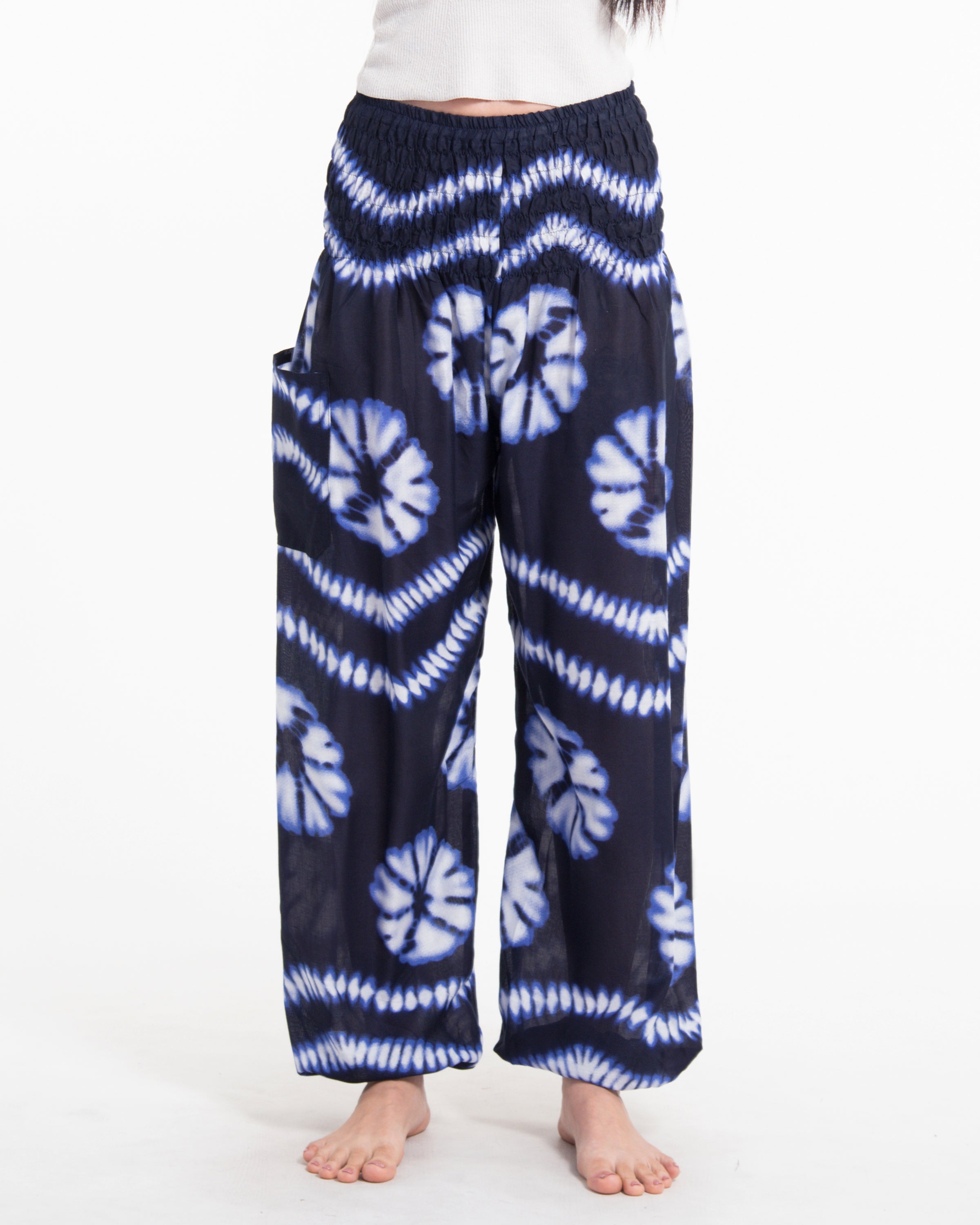 Tie Dye Women's Harem Pants in Indigo