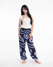 Tie Dye Women's Harem Pants in Indigo