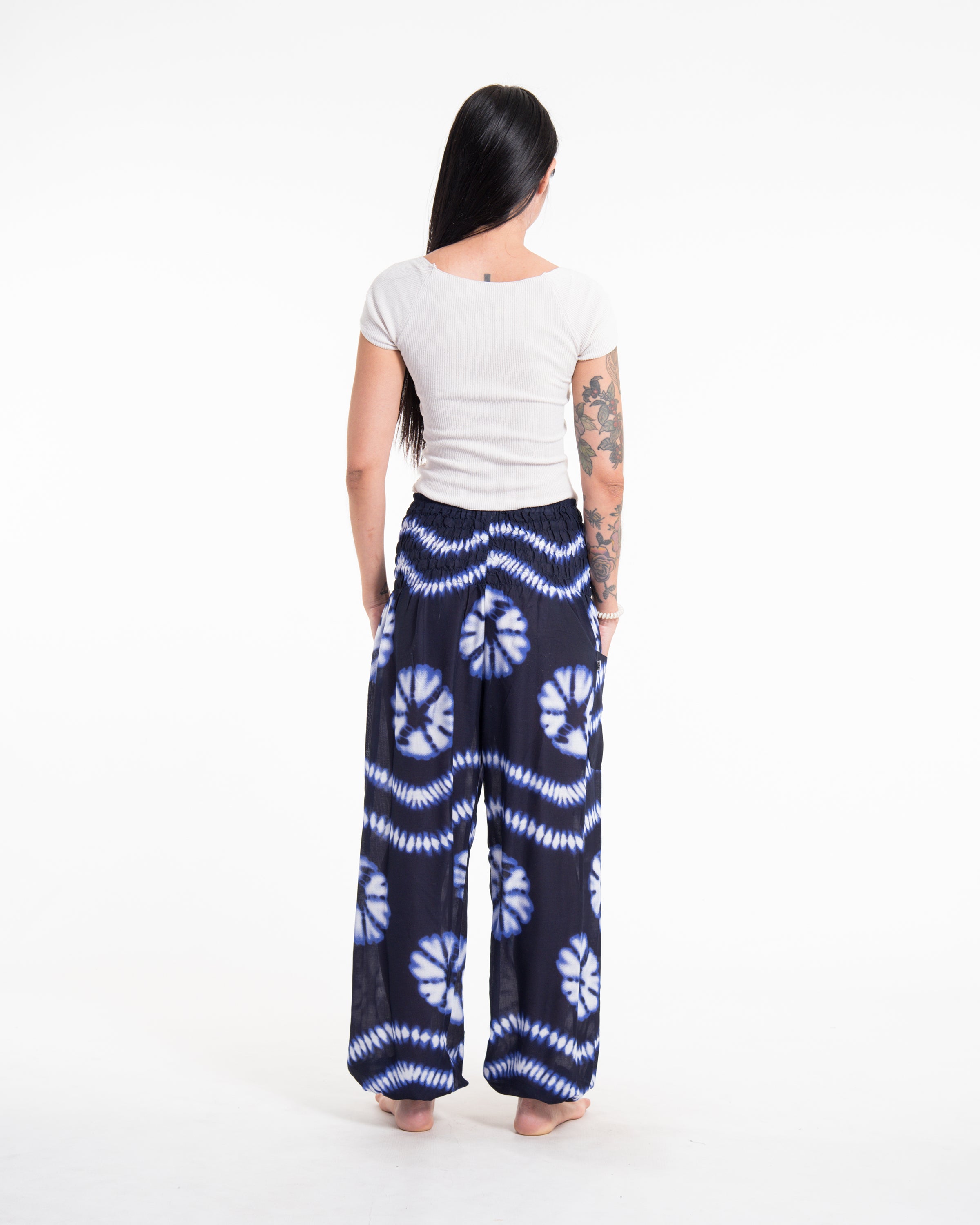 Tie Dye Women's Harem Pants in Indigo