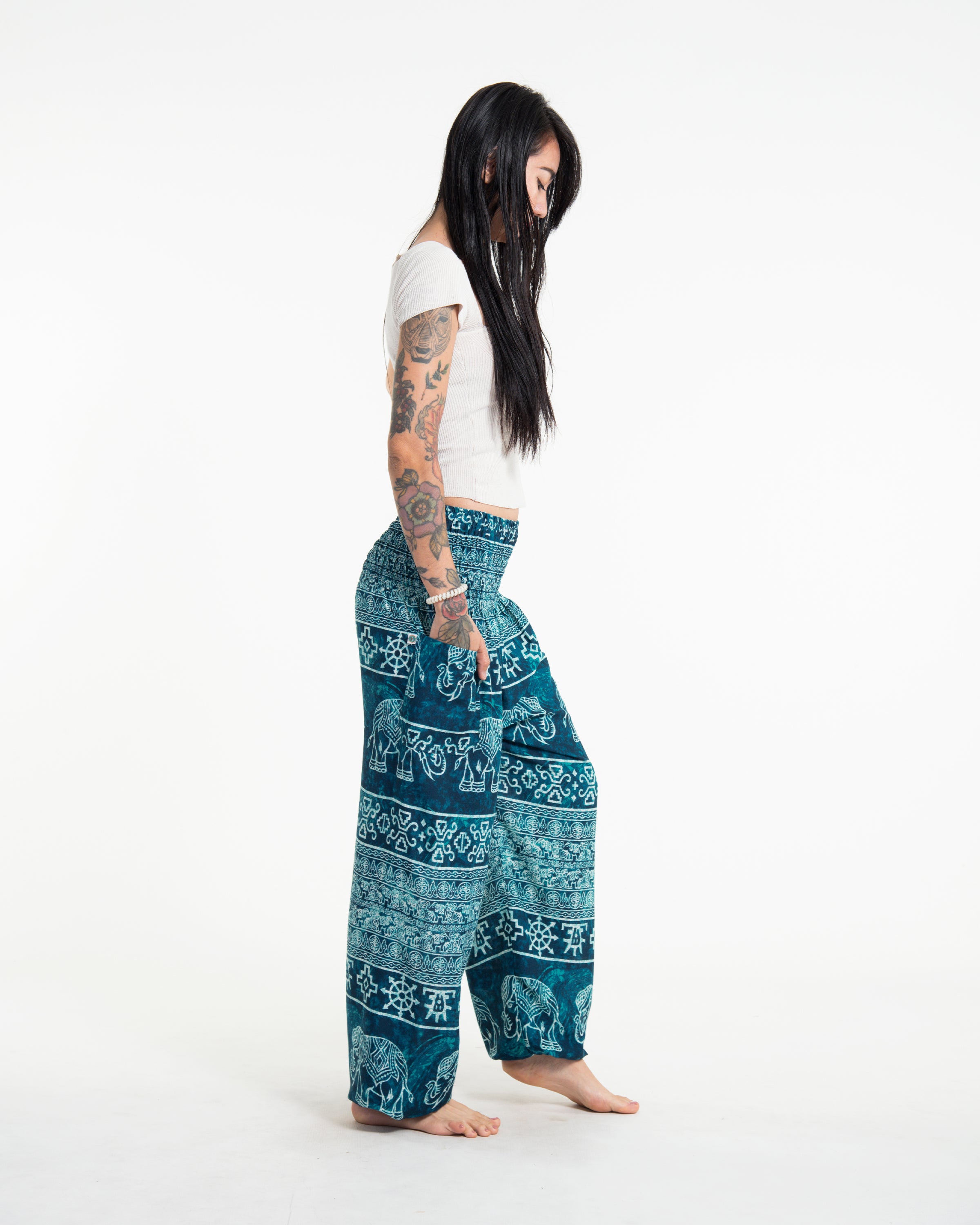 Marble Elephant Women's Elephant Pants in Turquoise