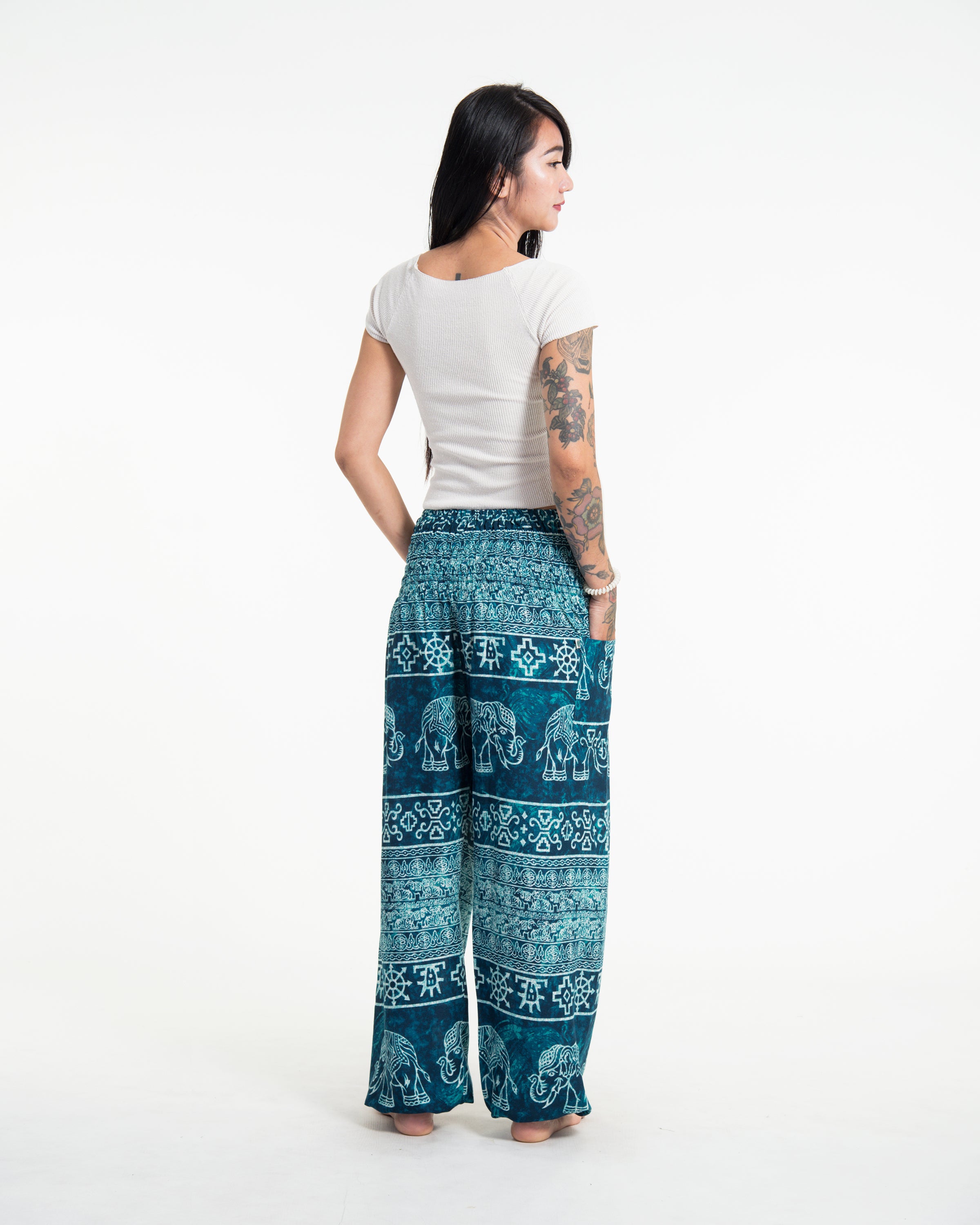 Marble Elephant Women's Elephant Pants in Turquoise