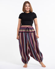 Women's Hill Tribe Low Cut Balloon Pants In Red Pink