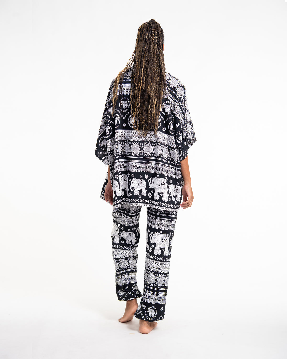Unisex Parade Elephant Lounge Set in Black