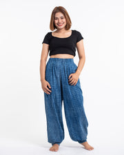 Women's Stone Washed Cotton Pants in Indigo