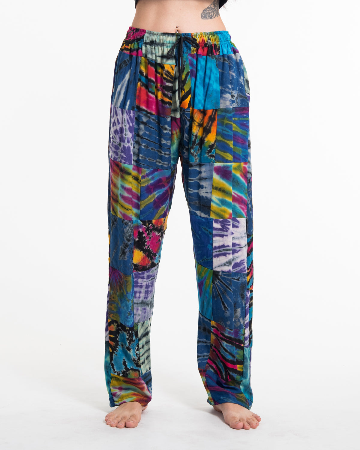 Women's Tie dye Patchwork Harem Pants in Winter