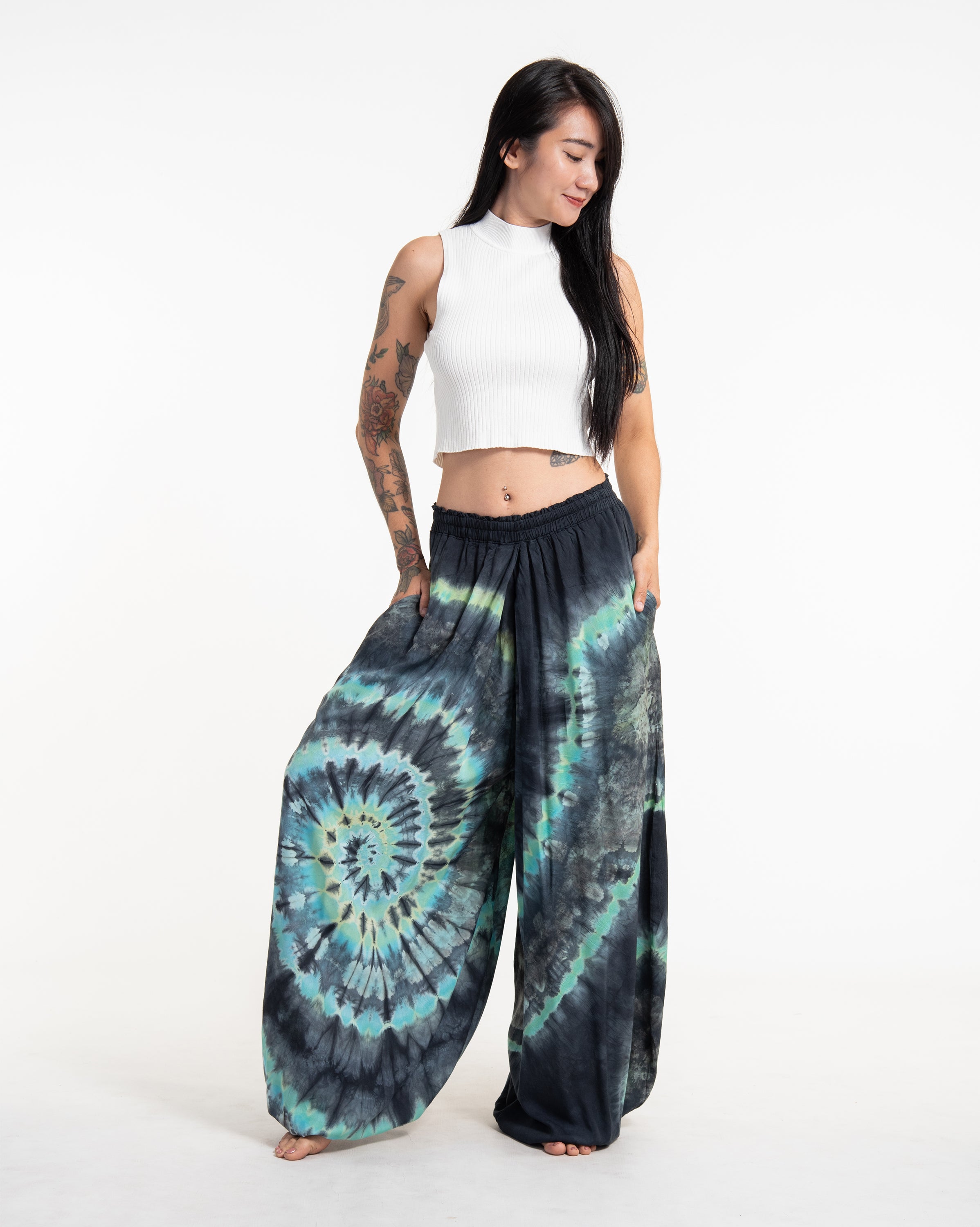 Tie Dye Women Balloon Harem Pants 05