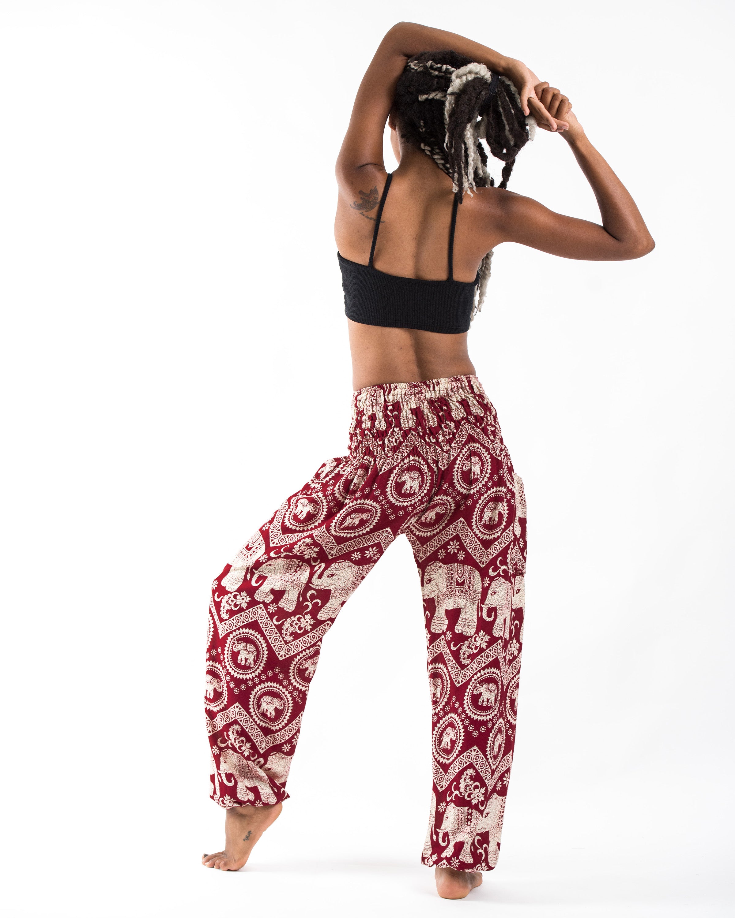 Imperial Elephant Women's Elephant Pants in Red