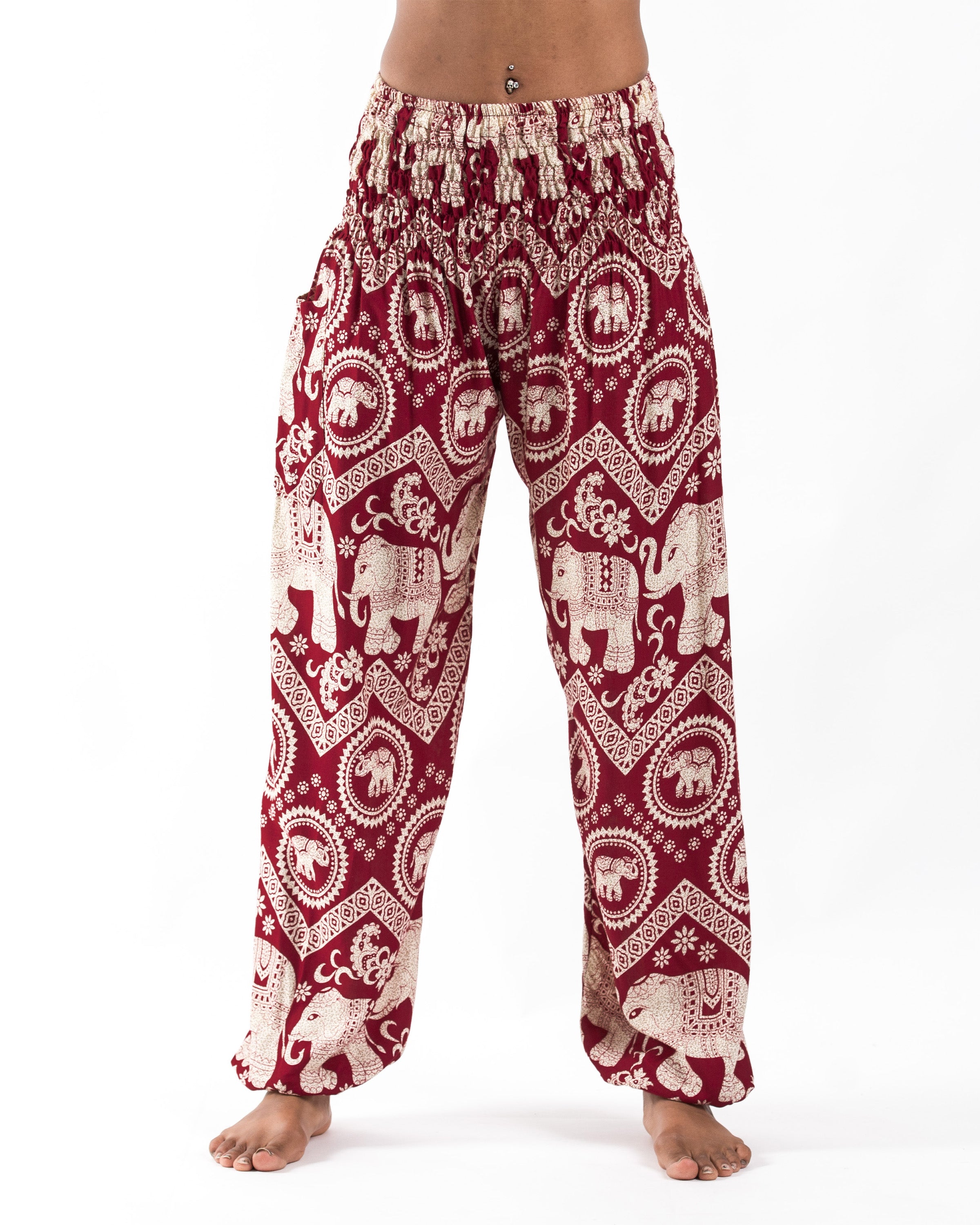 Imperial Elephant Women's Elephant Pants in Red