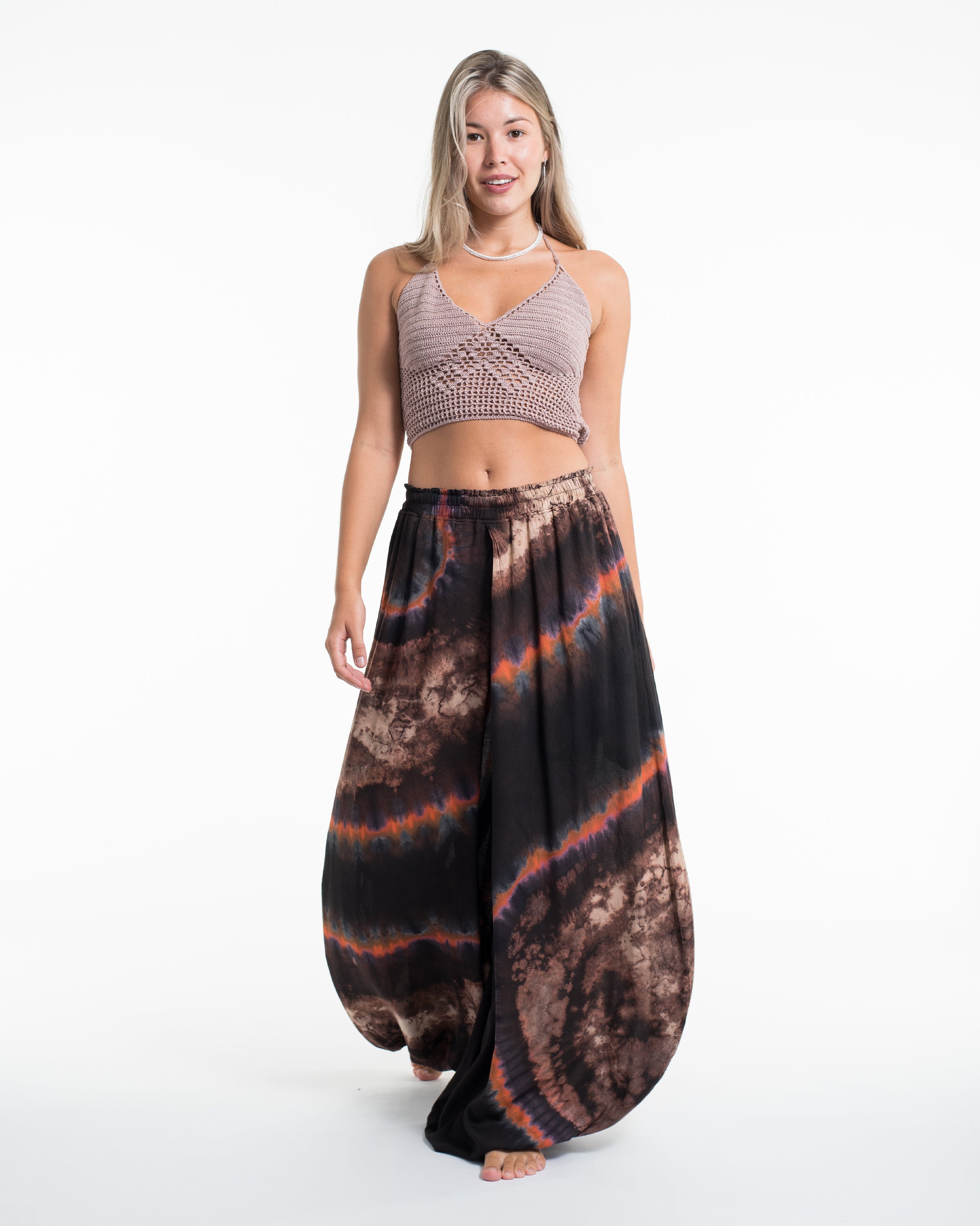 Tie dye Women Balloon Harem Pants 02