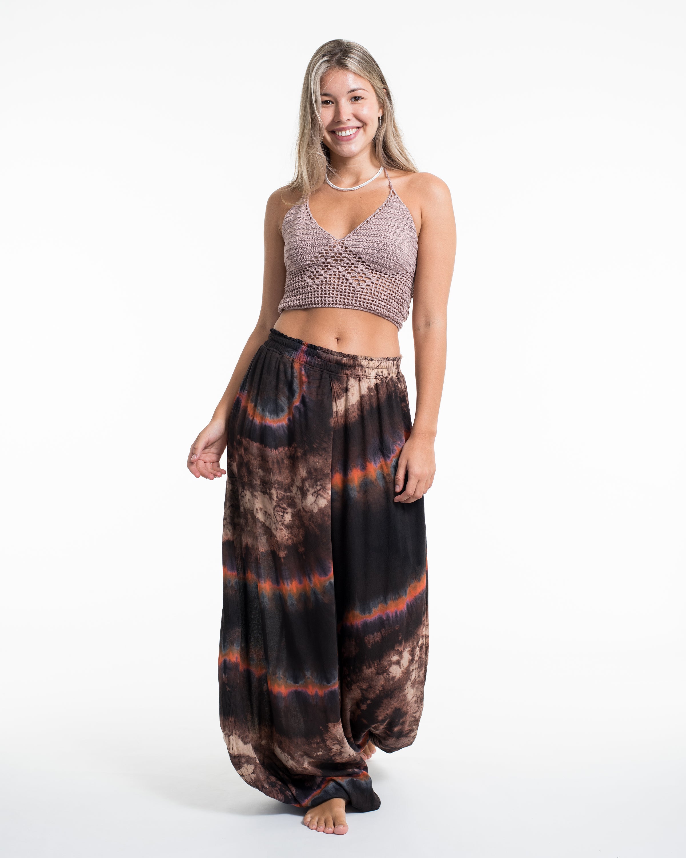 Tie dye Women Balloon Harem Pants 02