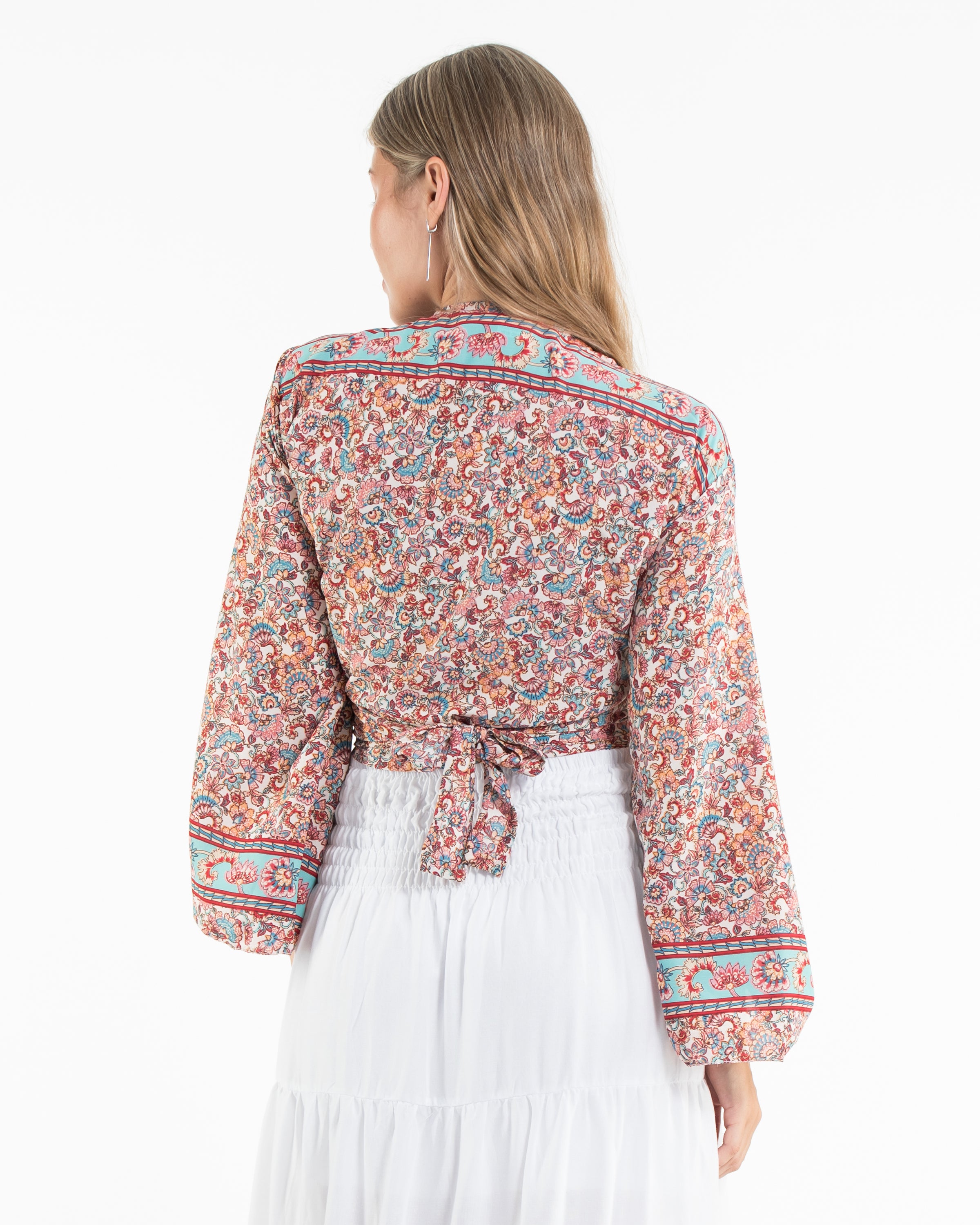Dreamy Floral Tie Top in Pink