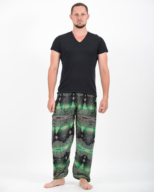 Paisley Men's Harem Pants in Green