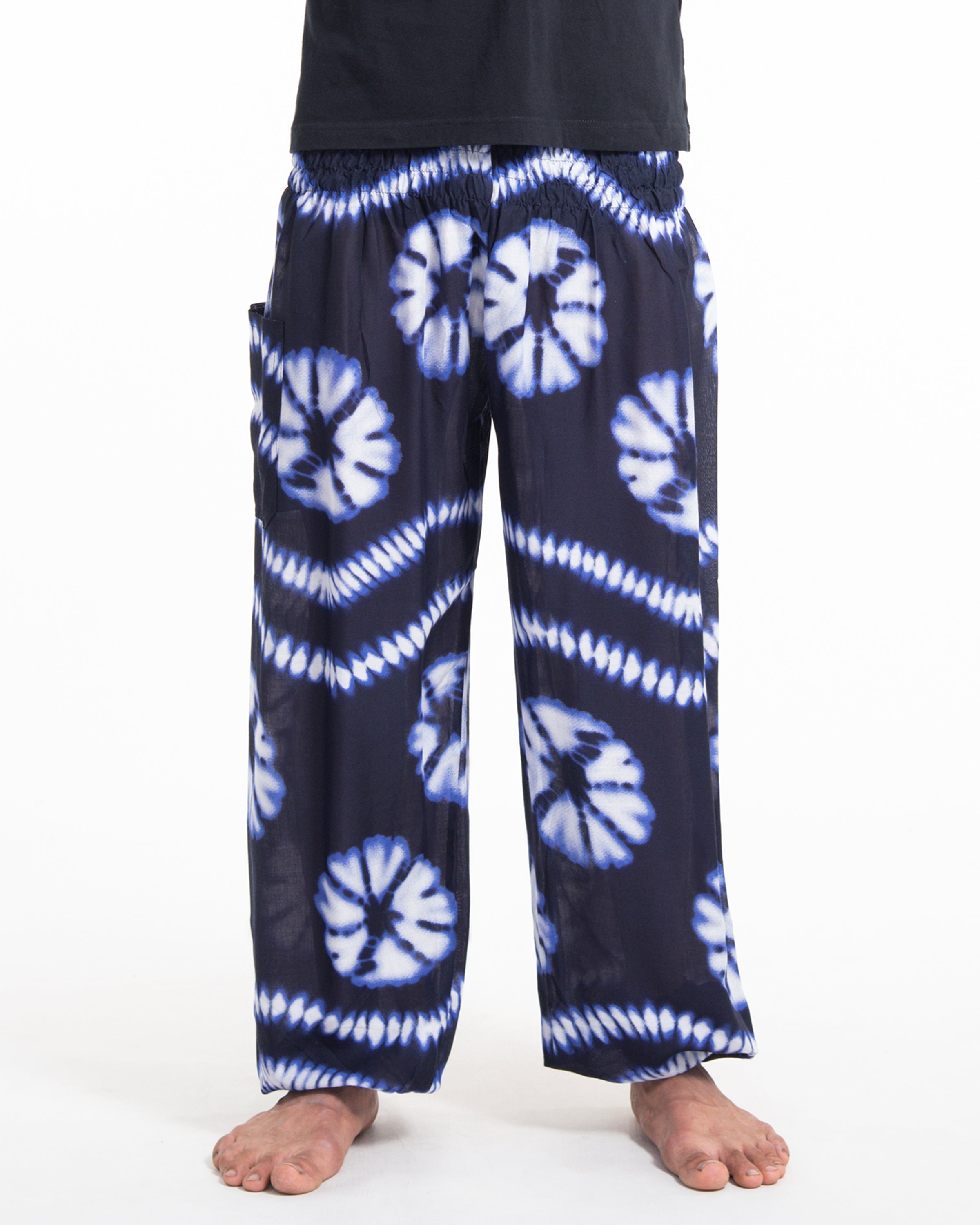 Tie Dye Men's Harem Pants in Indigo