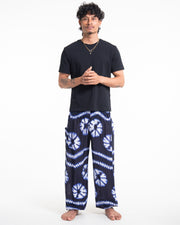 Tie Dye Men's Harem Pants in Indigo