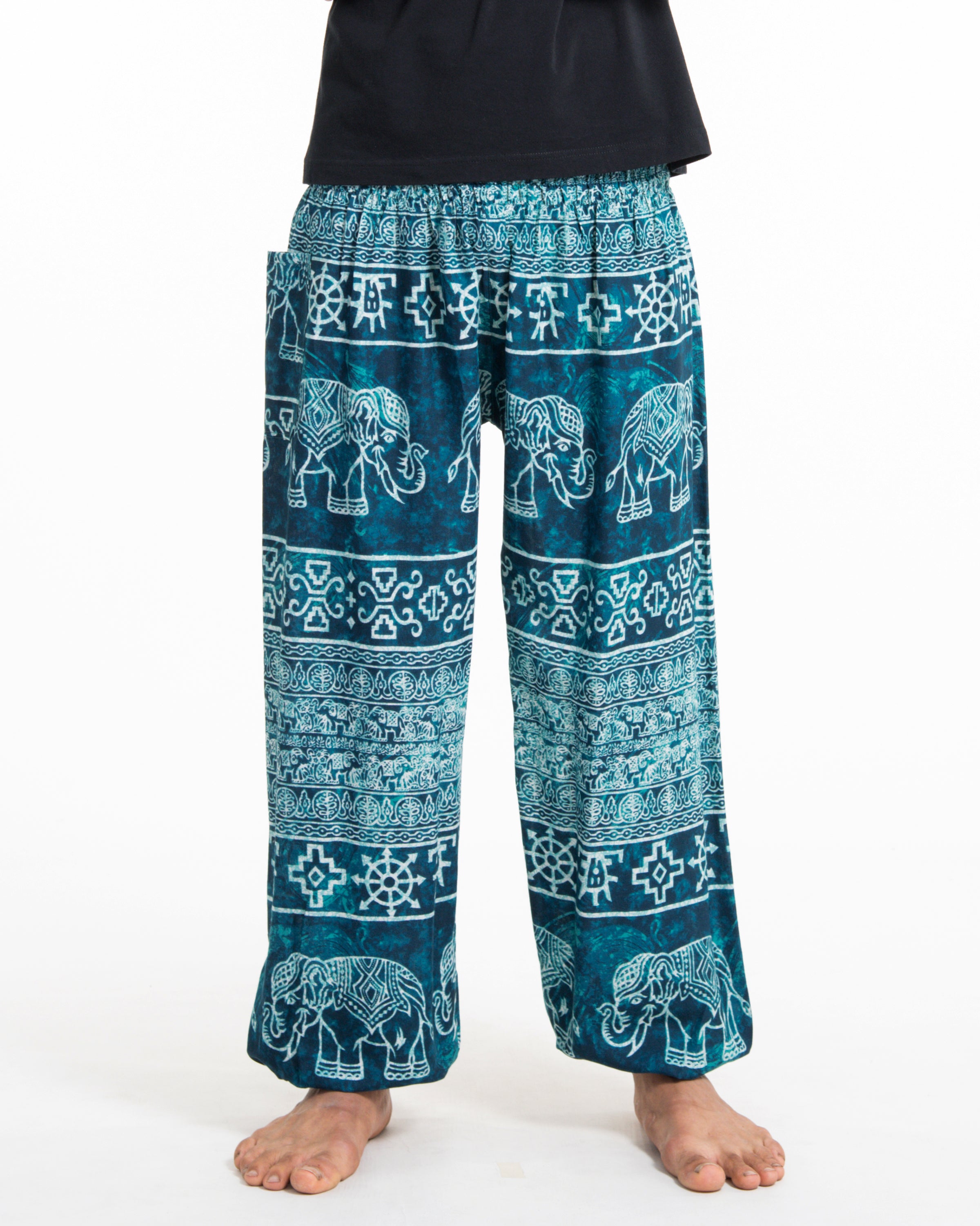 Marble Elephant Men's Elephant Pants in Turquoise