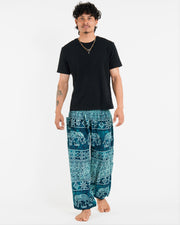 Marble Elephant Men's Elephant Pants in Turquoise