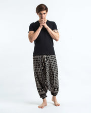 Hill Tribe Elephant Men's Elephant Pants in Black