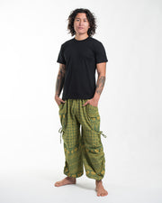 Men's Hill Tribe Cotton Elephant Pants in Green