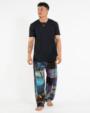 Men's Tie dye Patchwork Harem Pants in Winter