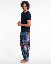 Men's Tie dye Patchwork Harem Pants in Winter