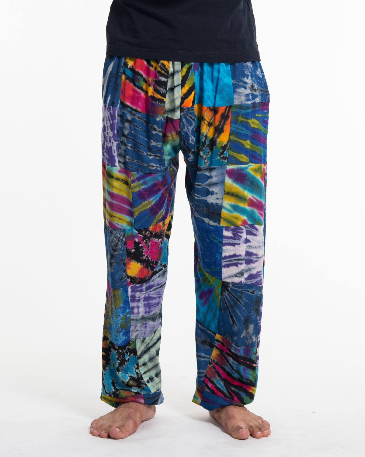 Men's Tie dye Patchwork Harem Pants in Winter