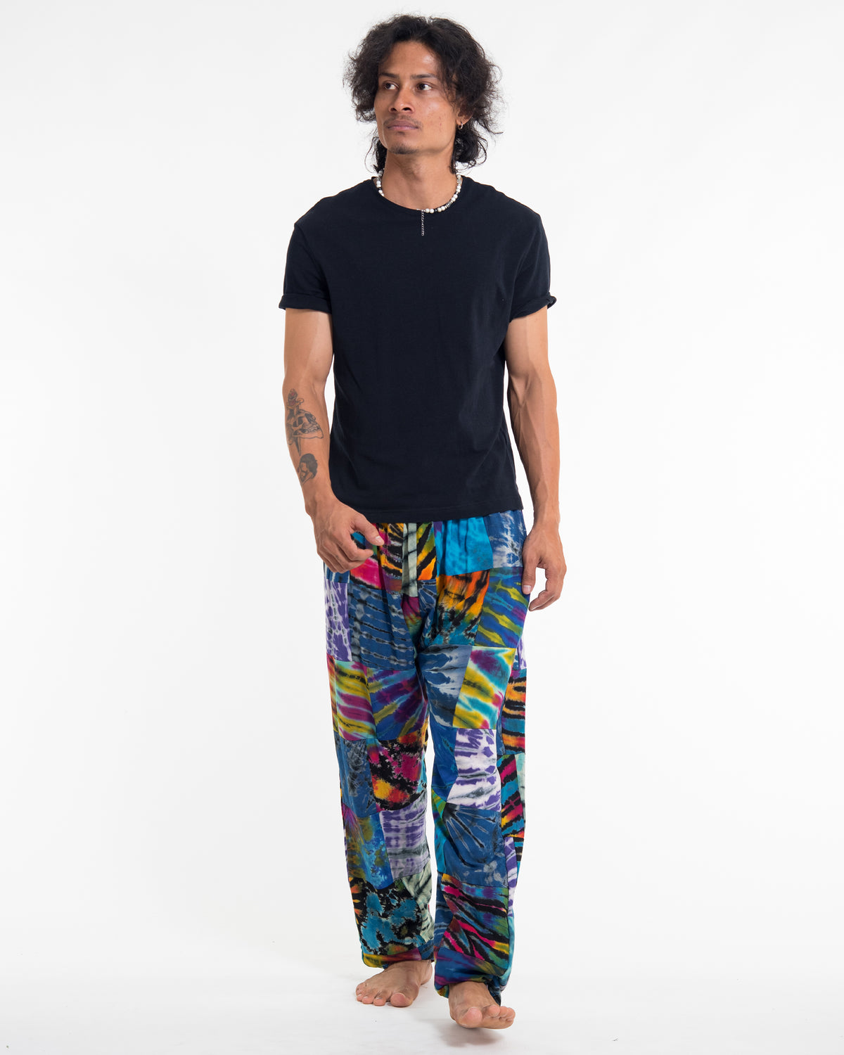 Men's Tie dye Patchwork Harem Pants in Winter