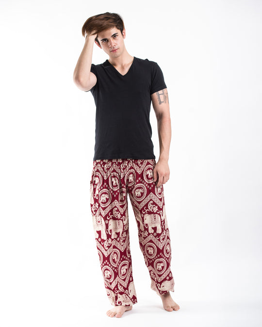 Imperial Elephant Men's Elephant Pants in Red