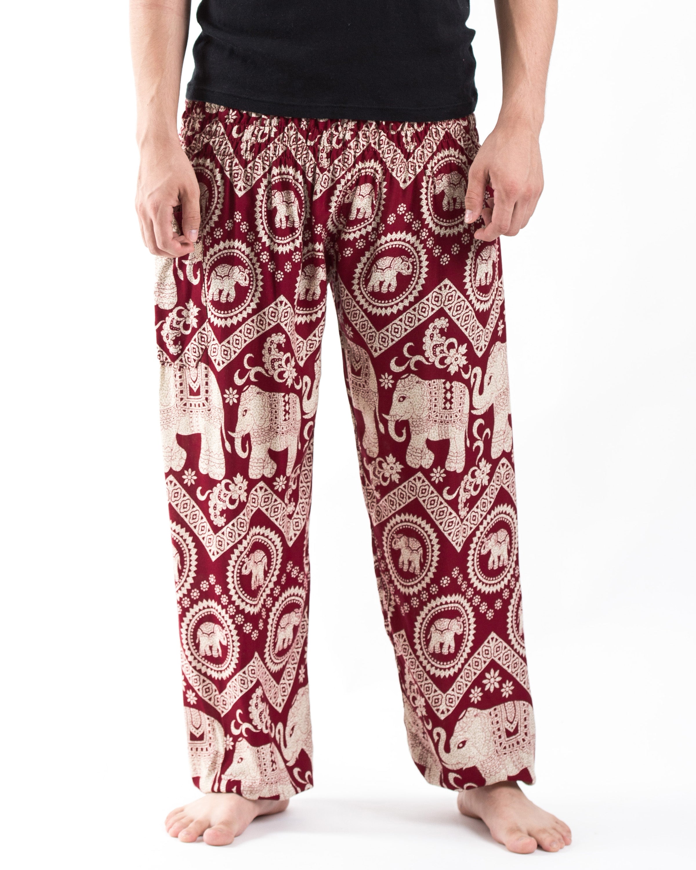 Imperial Elephant Men's Elephant Pants in Red