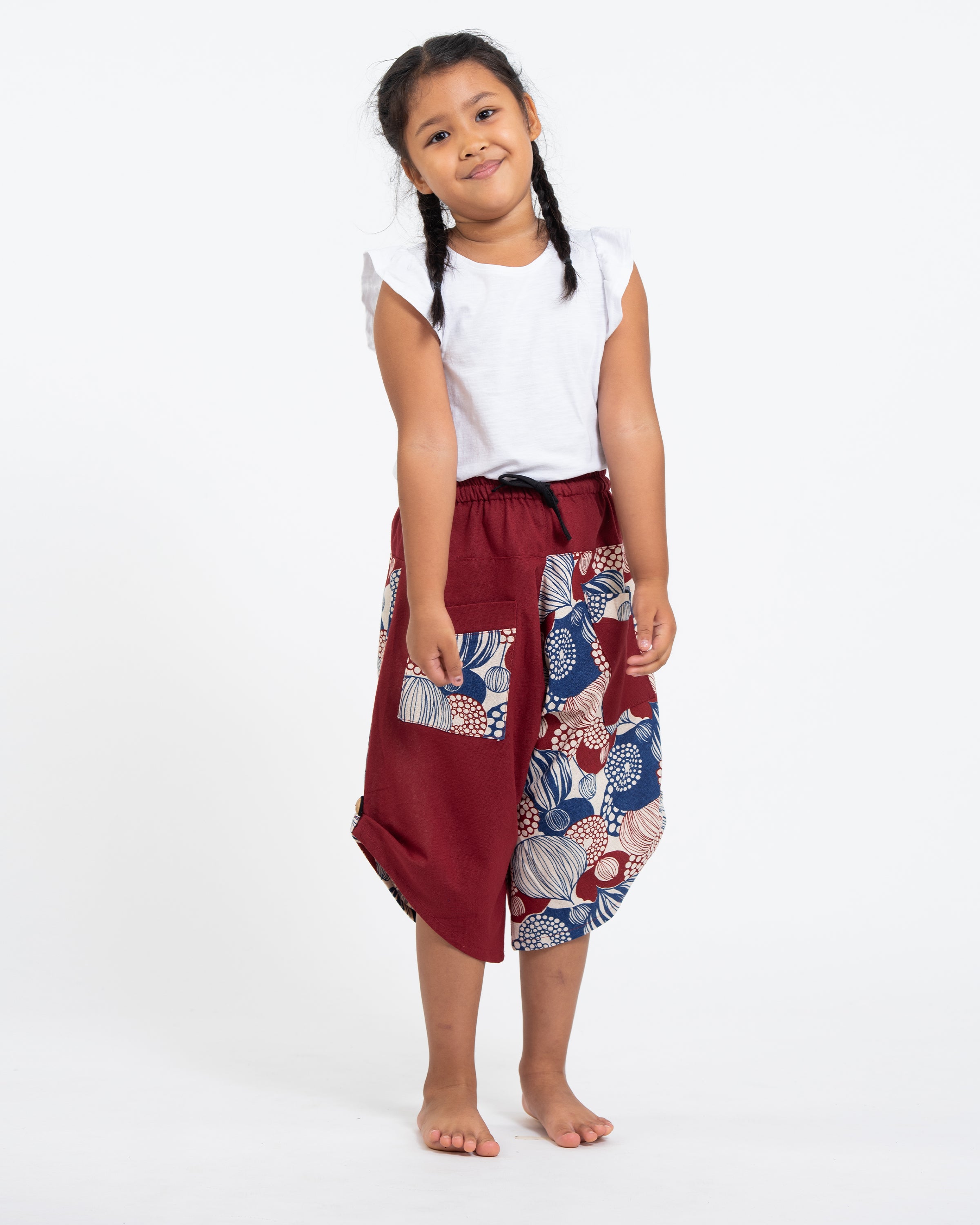 Pack of 3 - Kids Unisex Mixed Cut Harem Pants 06