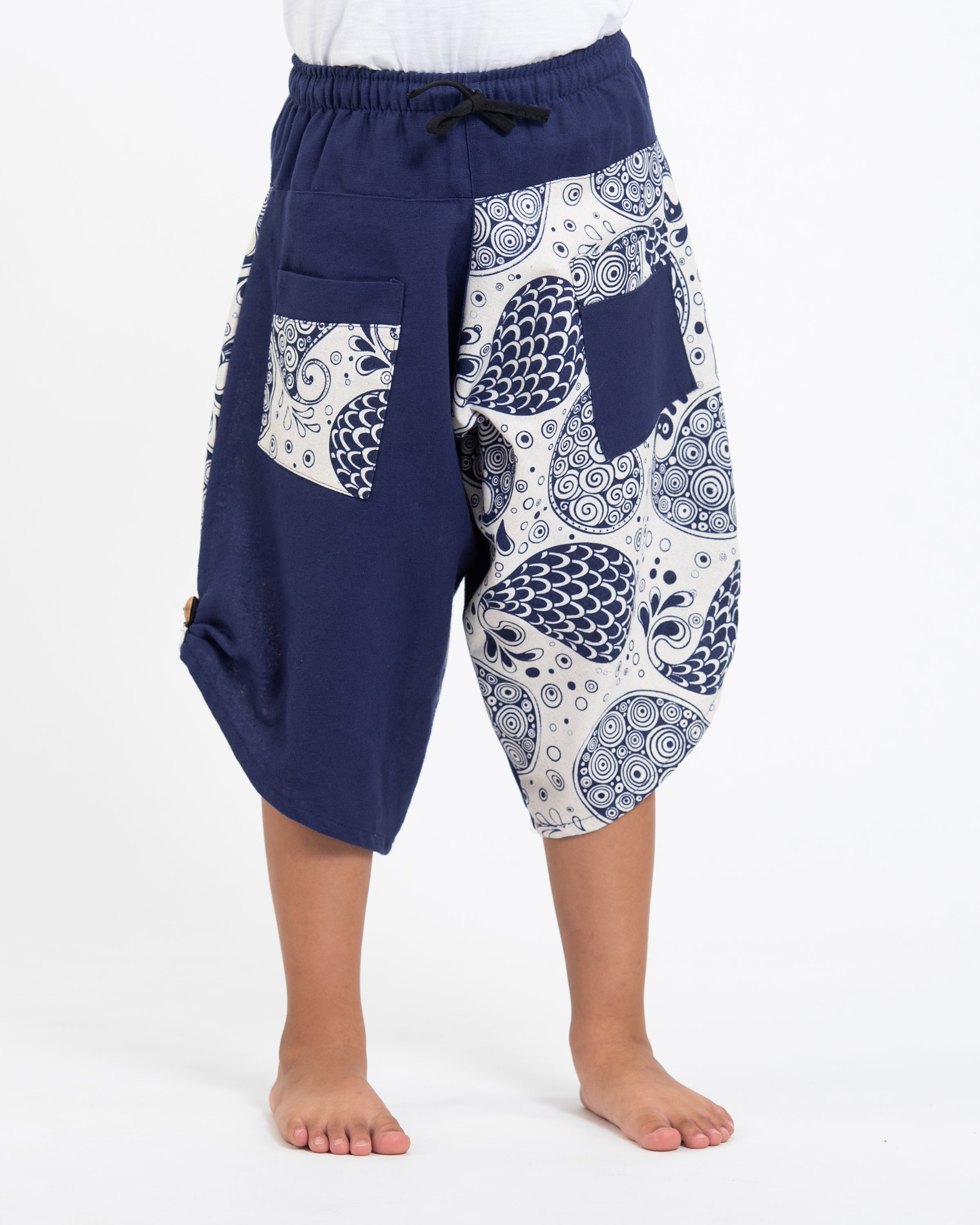 Pack of 3 - Kids Unisex Mixed Cut Harem Pants 04