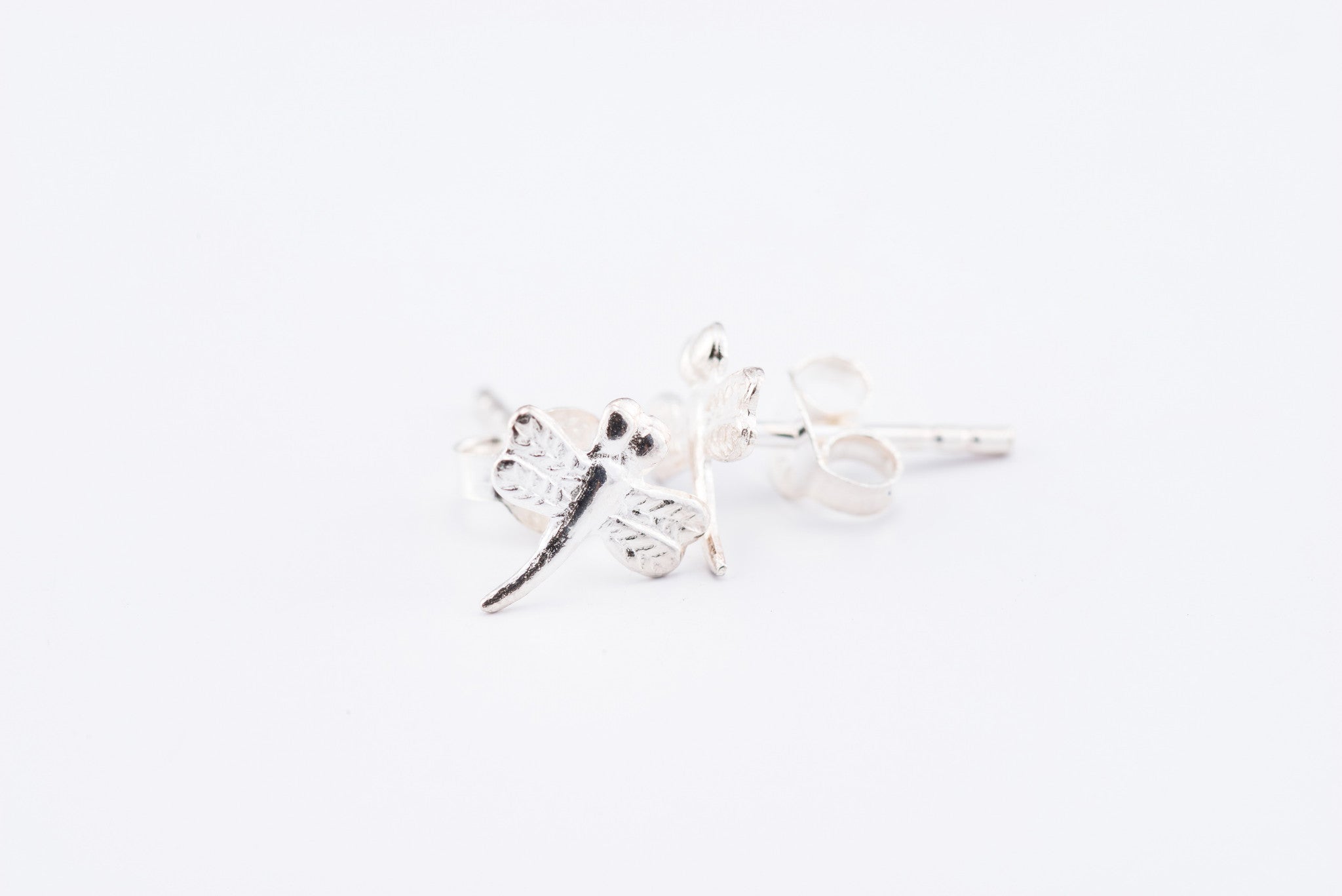 Sterling Silver Thai Stud Earrings Dragonfly